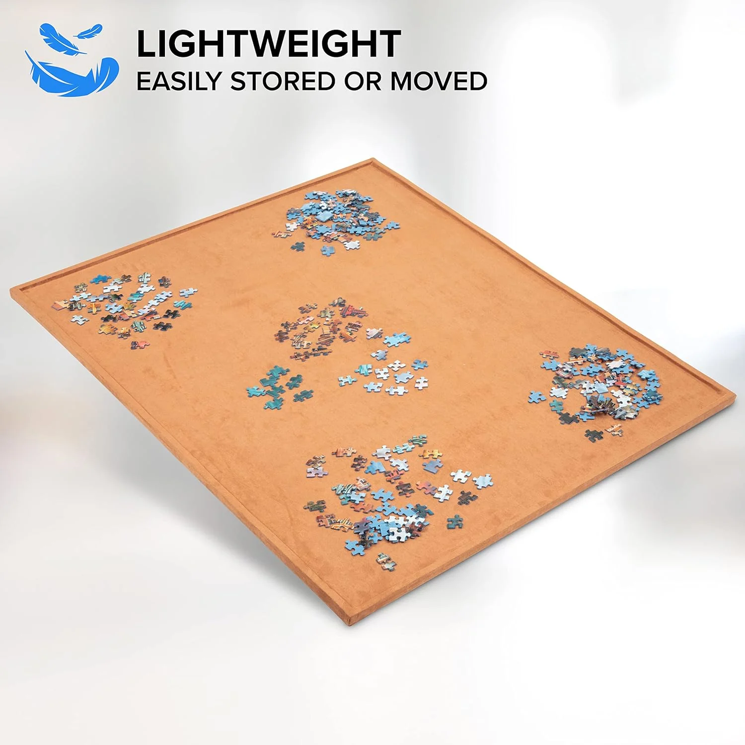 1,000-Pieces Puzzle Board, 22 x 30”, Portable Jigsaw Puzzle Table W/Non-Slip Felt Surface - Image 8