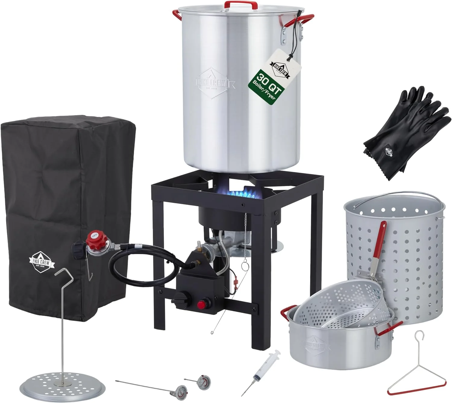 Outdoor Turkey Fryer Kit W/30Qt Boiler Pot, Turkey Fryer Pot, Stand & More - Image 16
