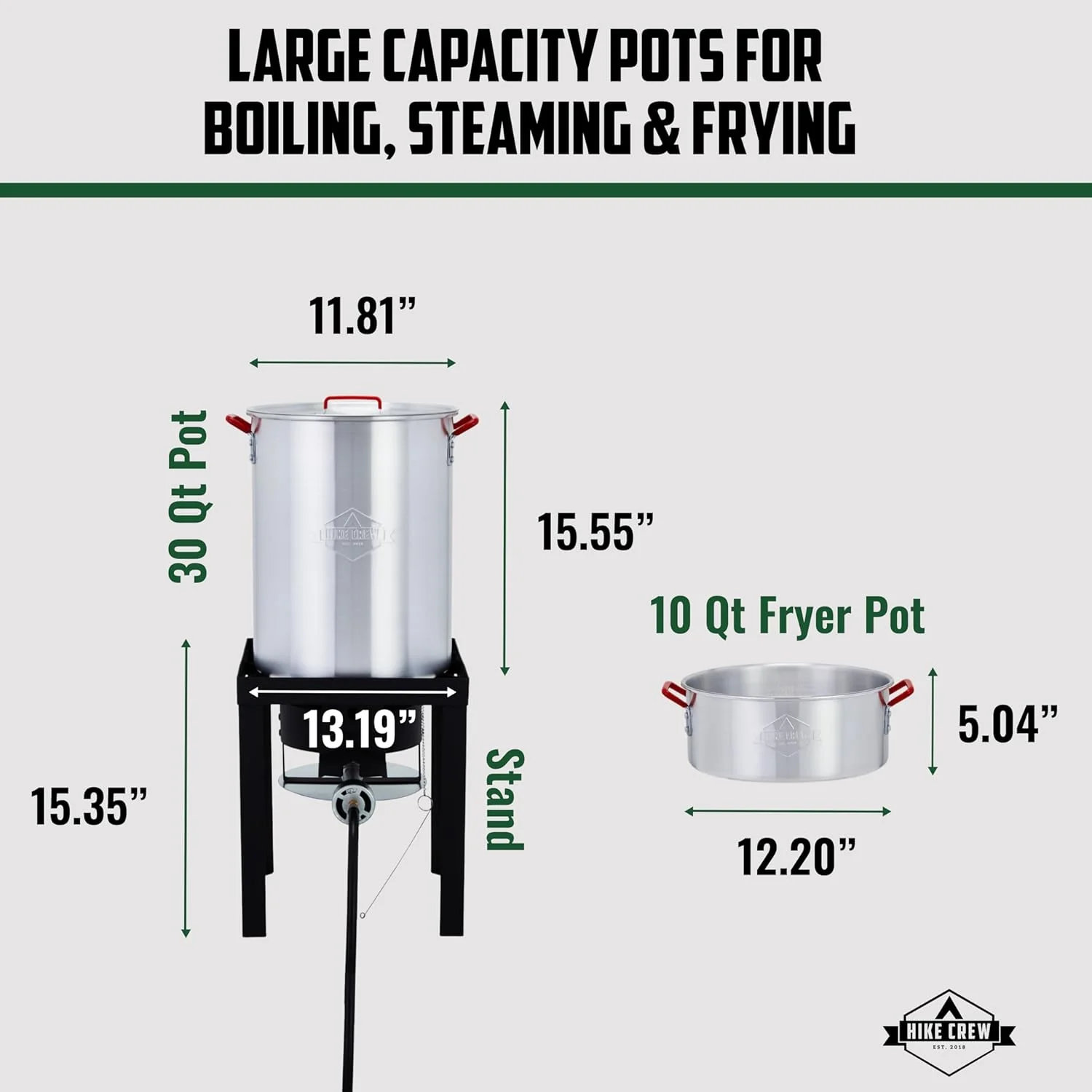 Outdoor Turkey Fryer Kit W/30Qt Boiler Pot, Turkey Fryer Pot, Stand & More - Image 3