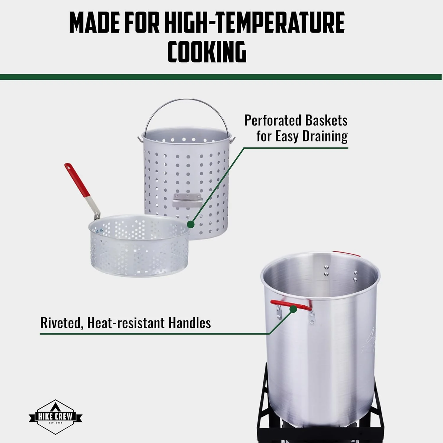 Outdoor Turkey Fryer Kit W/30Qt Boiler Pot, Turkey Fryer Pot, Stand & More - Image 8
