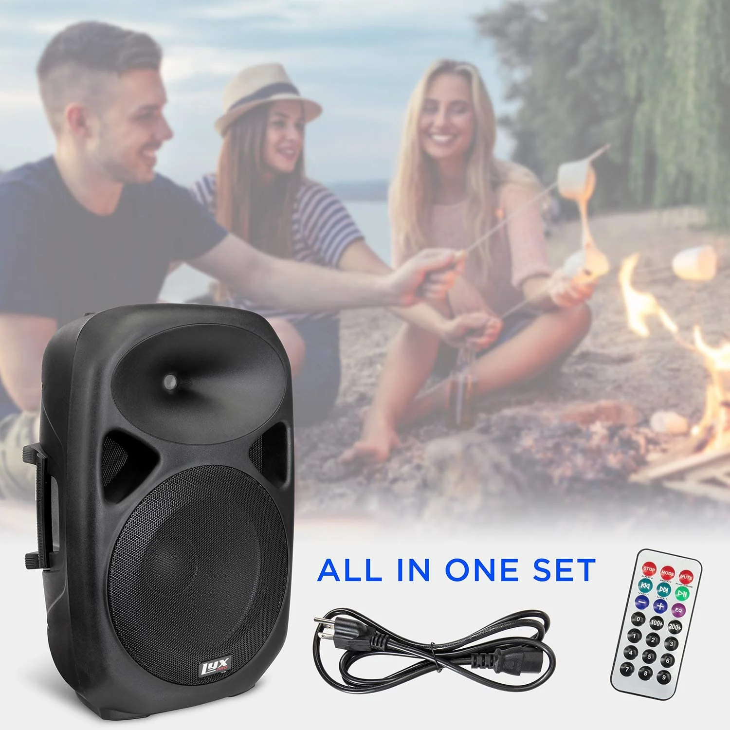 15'' PA Active Speaker System Compact and Portable with Equalizer, Bluetooth, MP3, USB & More - Image 6