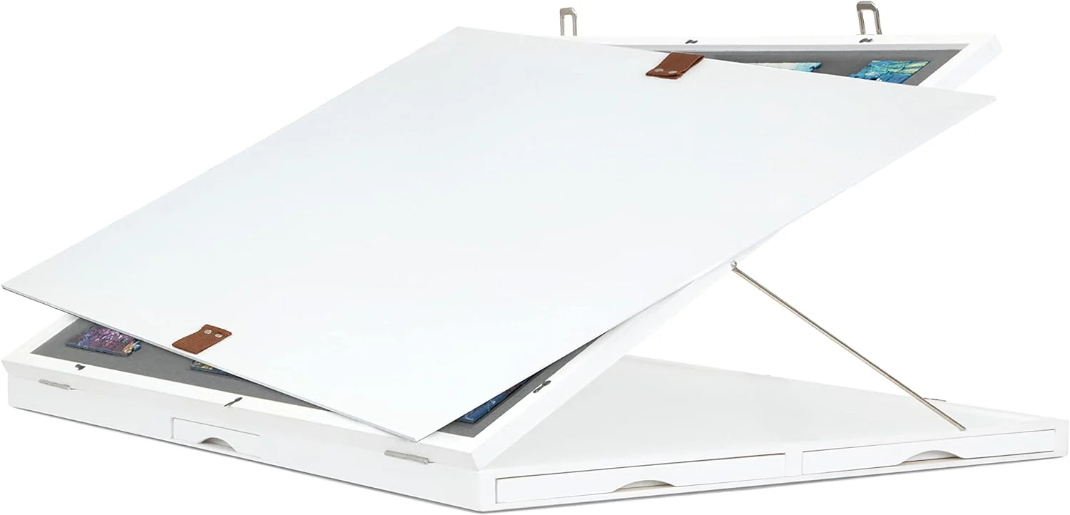 1500-Piece Puzzle Board - 27 x 35" Tilting Puzzle Board with Felt Surface & 6 Drawers - Image 10