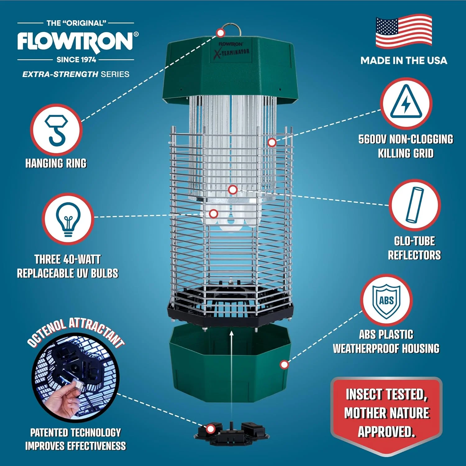 Flowtron 2 Acre Bug Zapper with Flowtron Fancy Wall Bracket - Image 3