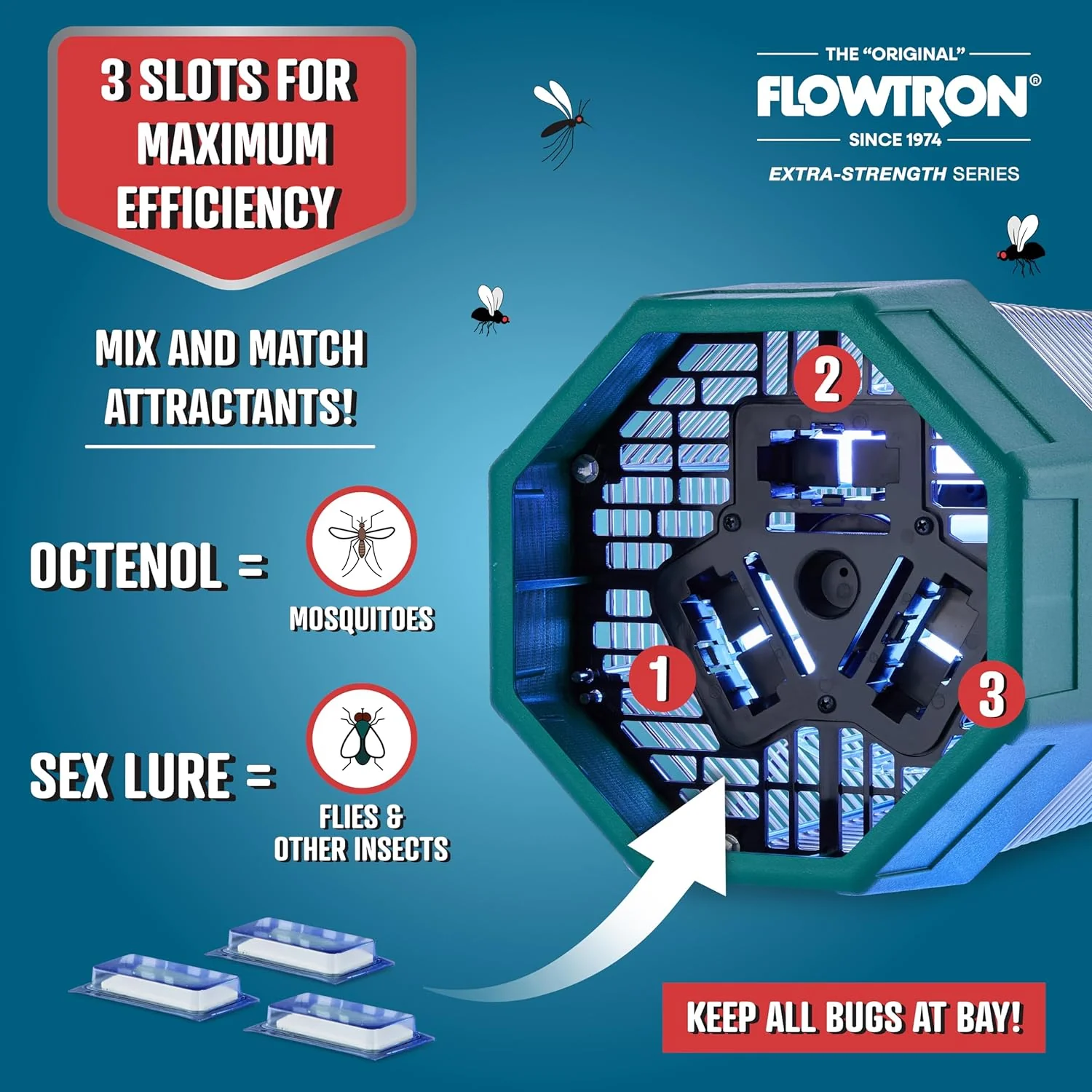 Flowtron 2 Acre Bug Zapper with Flowtron Fancy Wall Bracket - Image 5