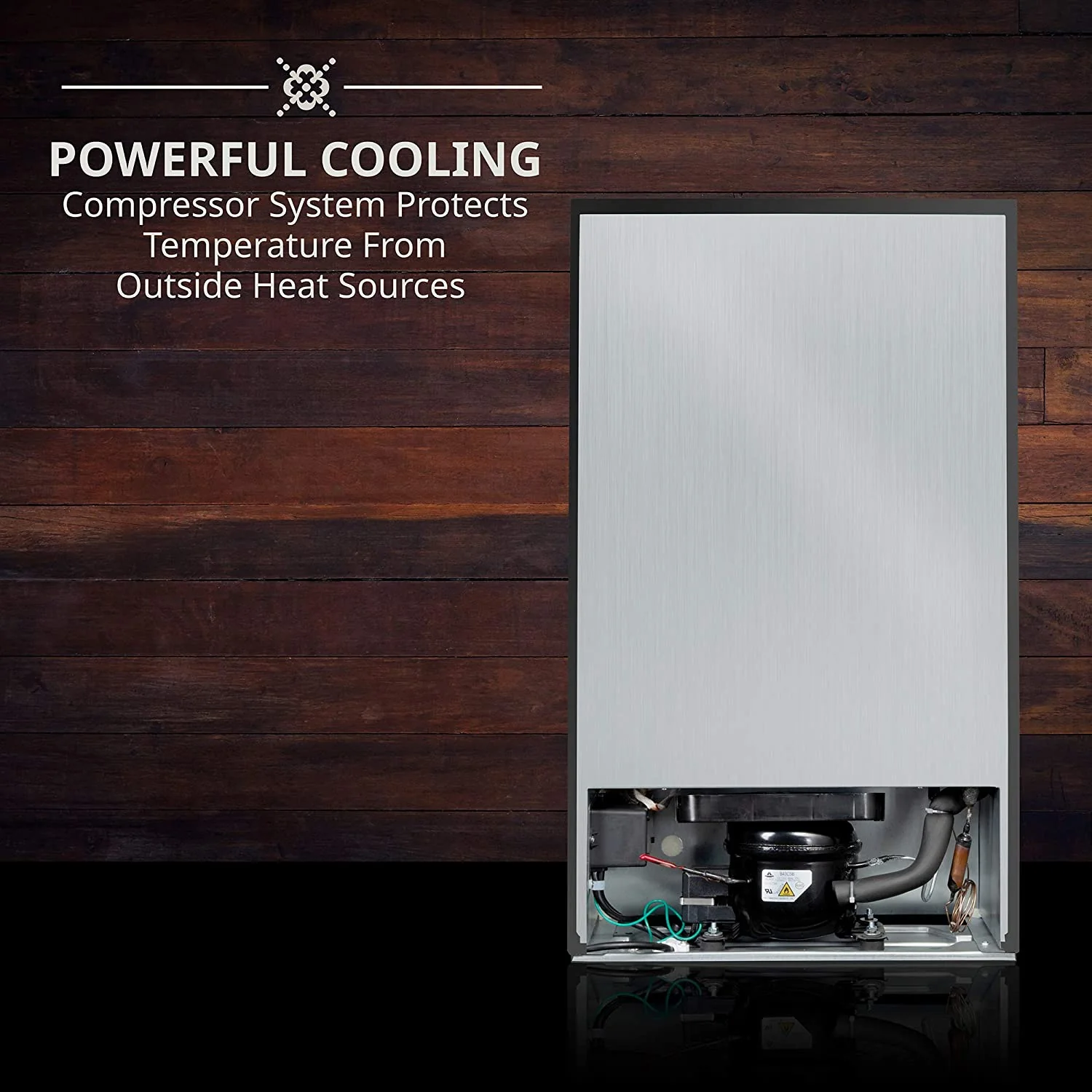 28 Bottle Dual Zone Wine Cooler w/Lock, Large Freestanding Wine Refrigerator - Image 9