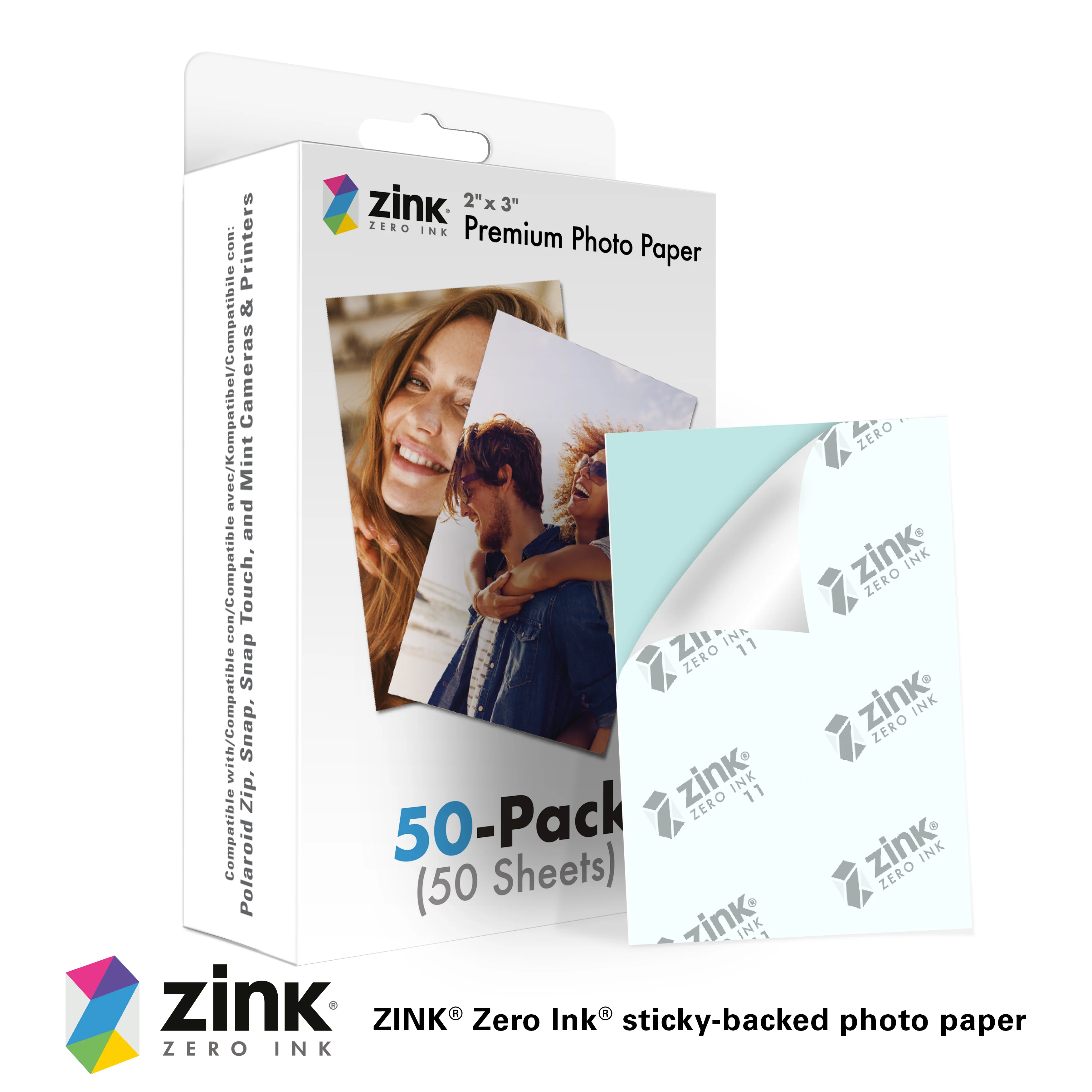 Zink 2" x 3" Premium Instant Photo Paper (150 Pack) Compatible with Polaroid Snap & More