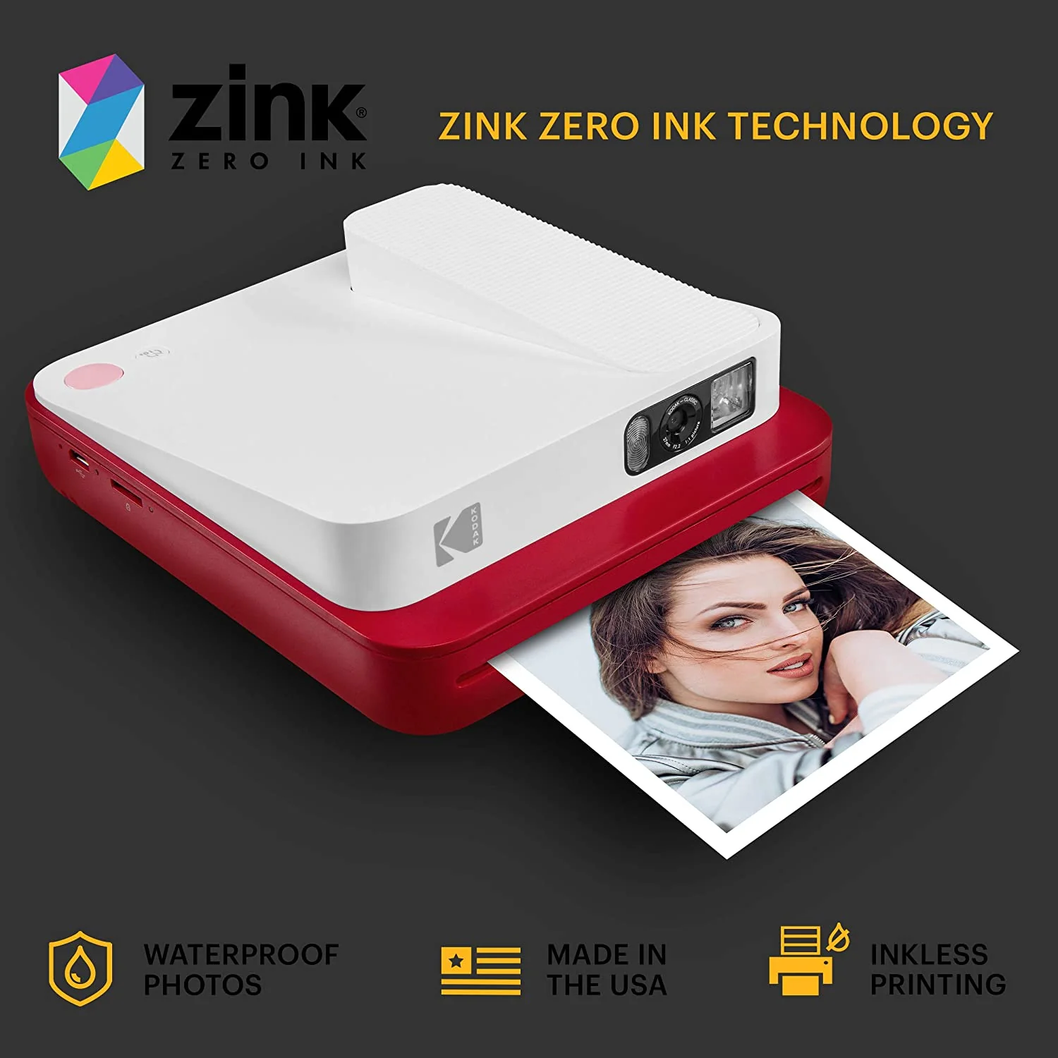 Kodak Zink 3.5x4.25 inch (10 Sheets) Premium Print Photo Paper Compatible with Kodak Smile Classic Instant Camera - Image 11