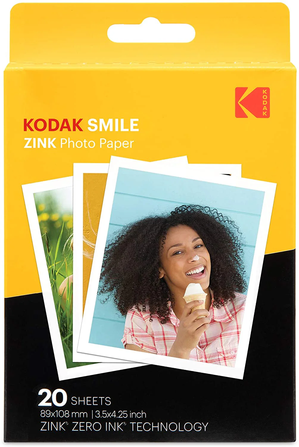 Kodak Zink 3.5x4.25 inch (10 Sheets) Premium Print Photo Paper Compatible with Kodak Smile Classic Instant Camera - Image 5