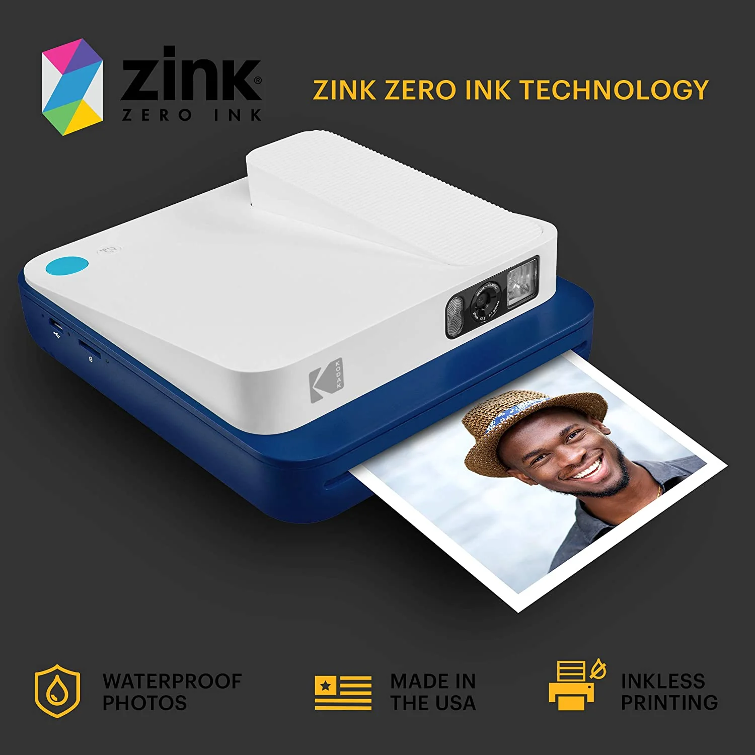 Kodak Zink 3.5x4.25 inch (10 Sheets) Premium Print Photo Paper Compatible with Kodak Smile Classic Instant Camera - Image 7