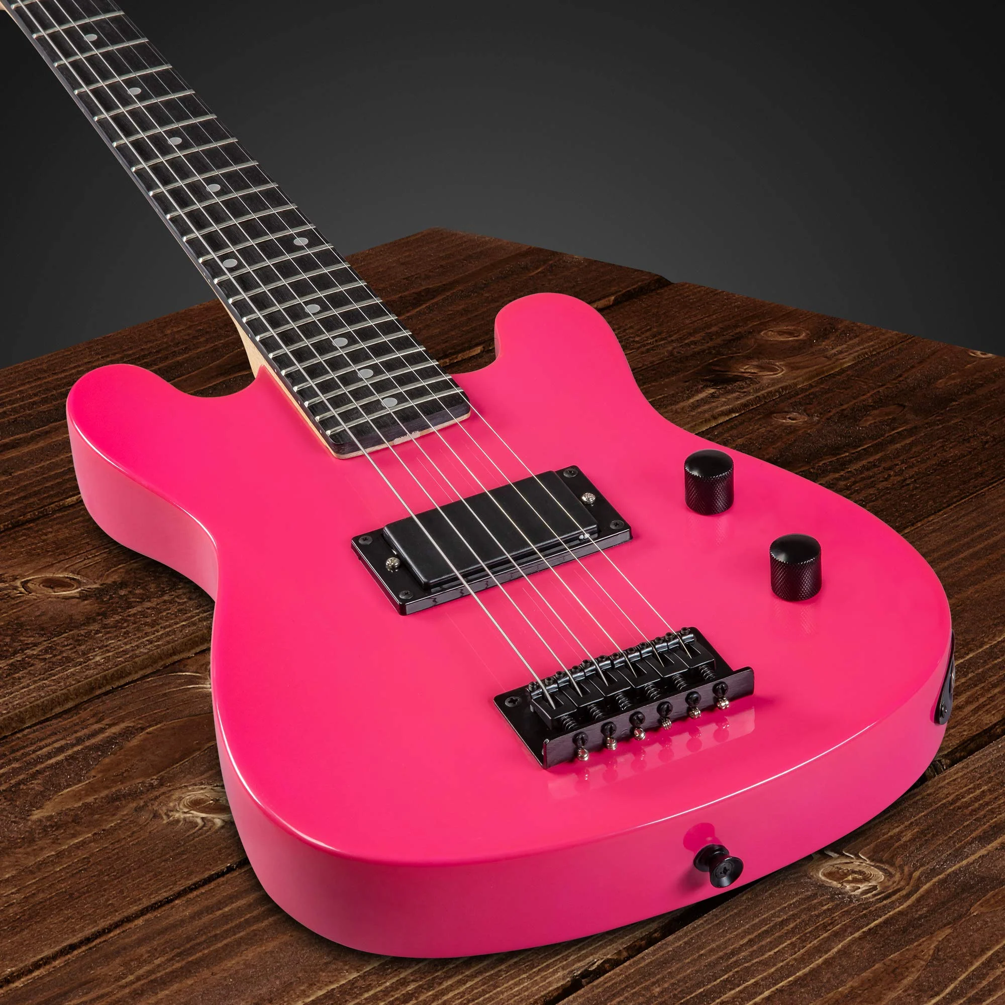 30” Electric Guitar & Electric Guitar Accessories With Amp for Kids, Pink - Image 4