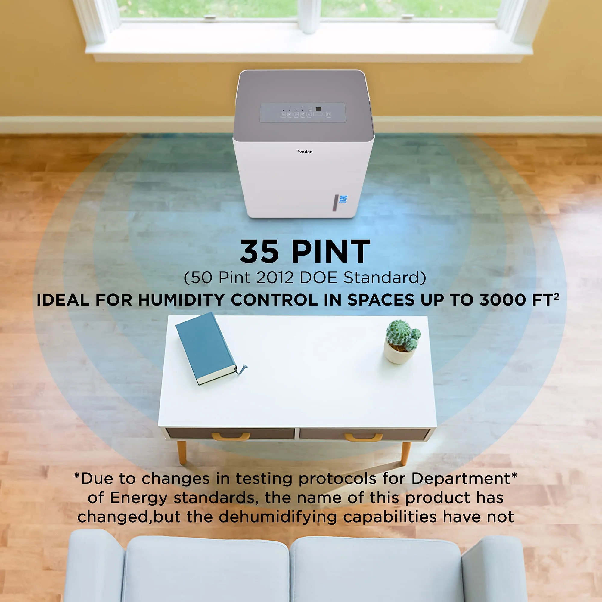 3,000 Sq. Ft Energy Star Dehumidifier with Drain Hose Connector, Large Capacity for Big Rooms - Image 7