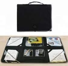 Jumbl 34" Portable and Foldable Organizer Workstation - Black