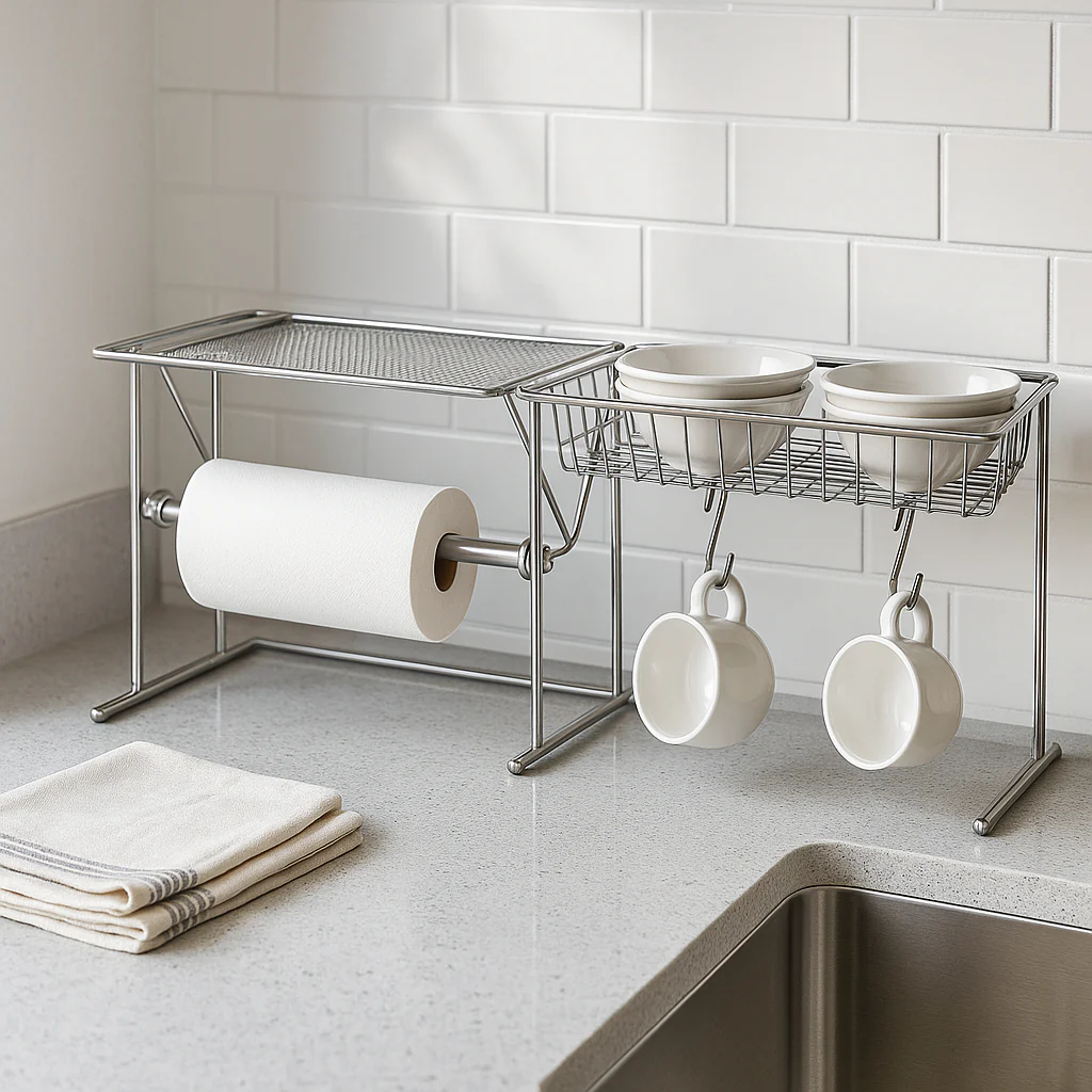 36 1/2" Chrome Over the Sink Kitchen Center - Image 3