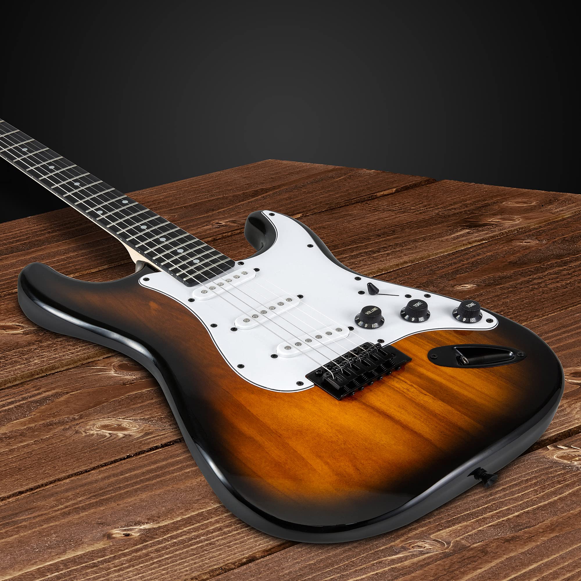 39” Stratocaster CS Series Electric Guitar & Electric Guitar Accessories - Sunburst - Image 4