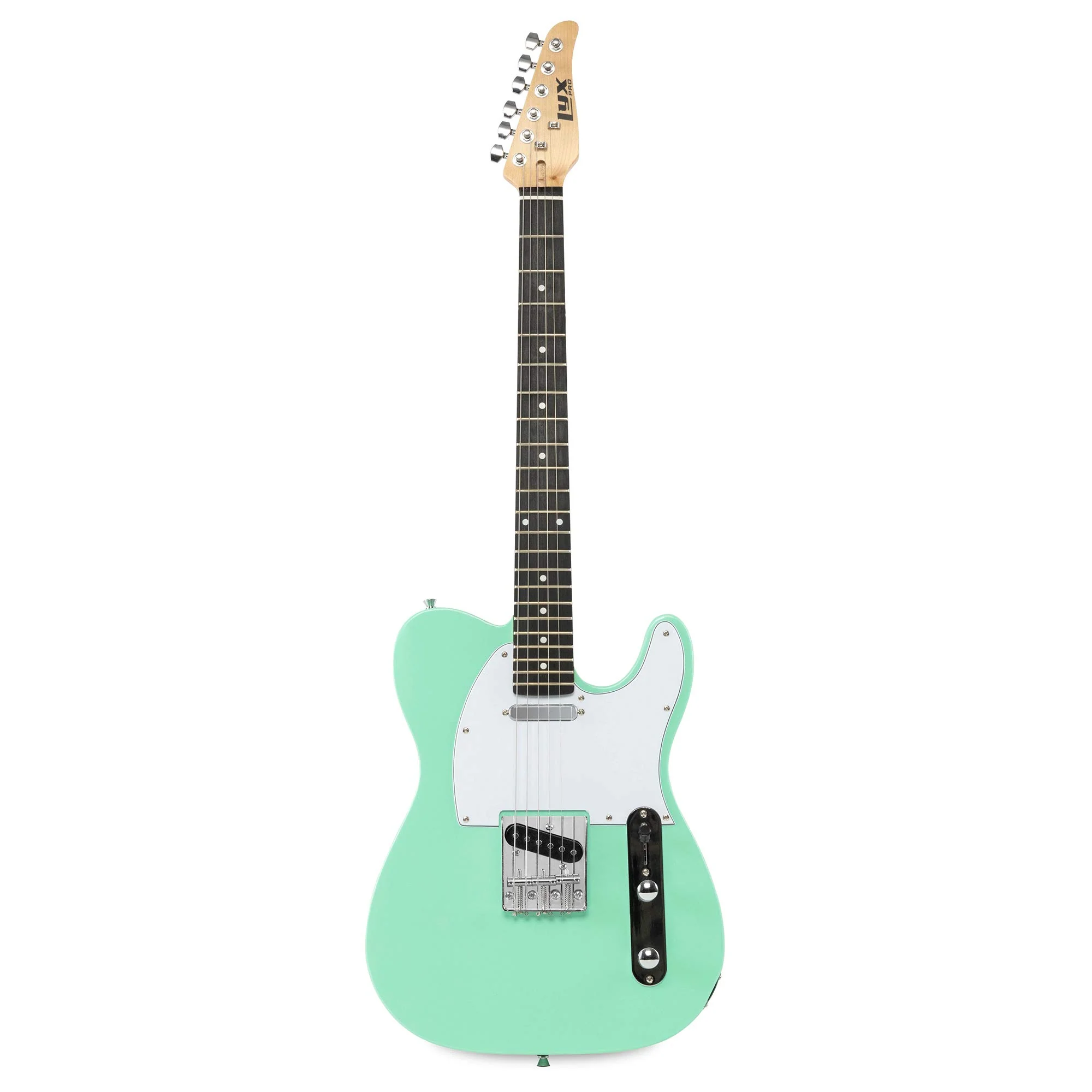 39" Right Handed Telecaster Electric Guitar, Full-Size Paulownia Body - Green