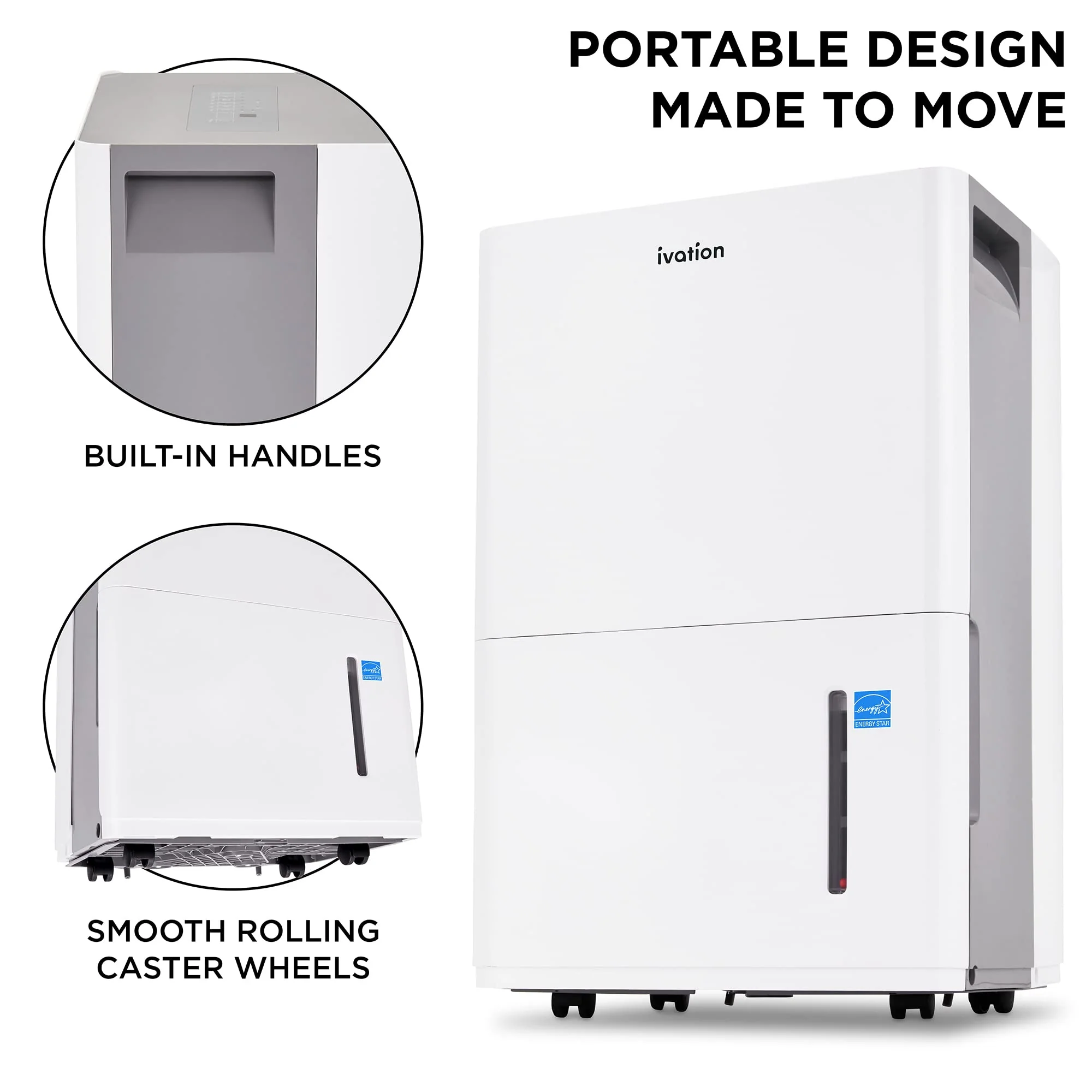 4,500 Sq. Ft Energy Star Dehumidifier with Drain Hose Connector, Large Capacity for Big Rooms - Image 3