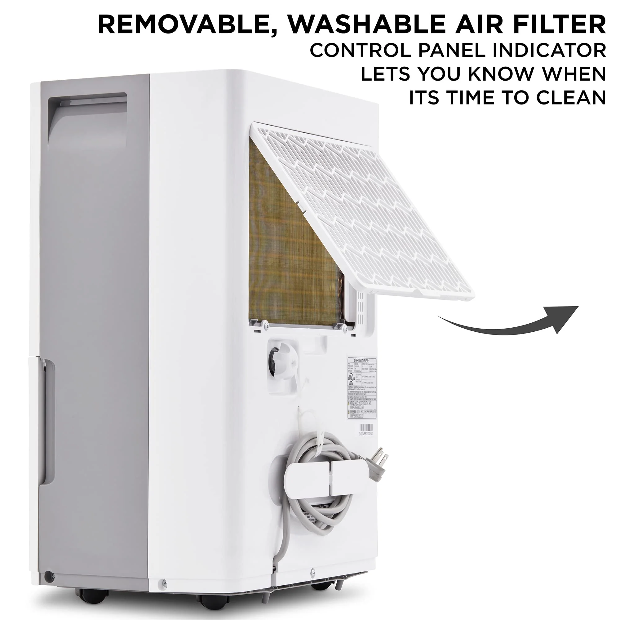 4,500 Sq. Ft Energy Star Dehumidifier with Drain Hose Connector, Large Capacity for Big Rooms - Image 4