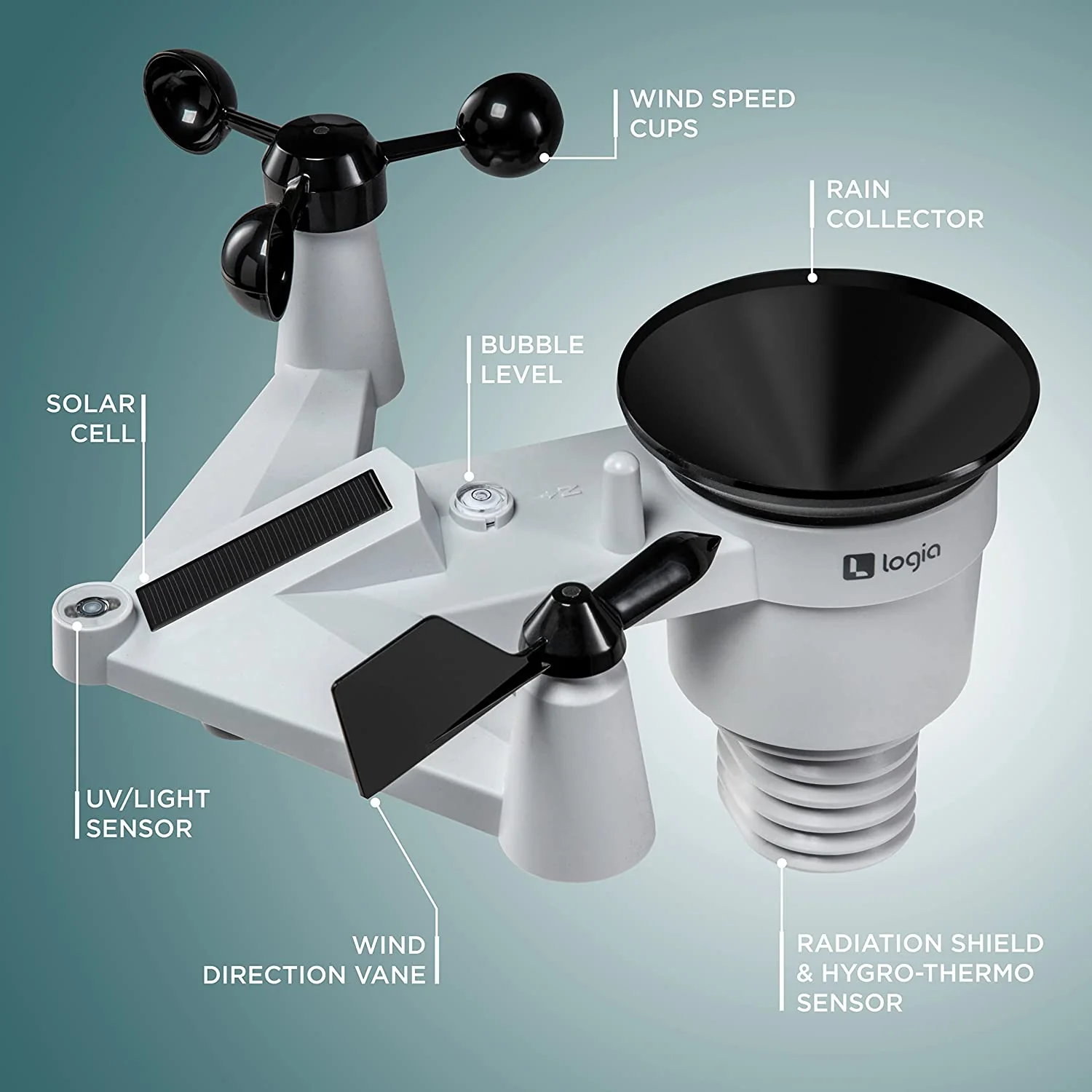 7-in-1 Wireless 4-Day Forecast Weather Station with Wi-Fi® and Solar Panel - Image 6