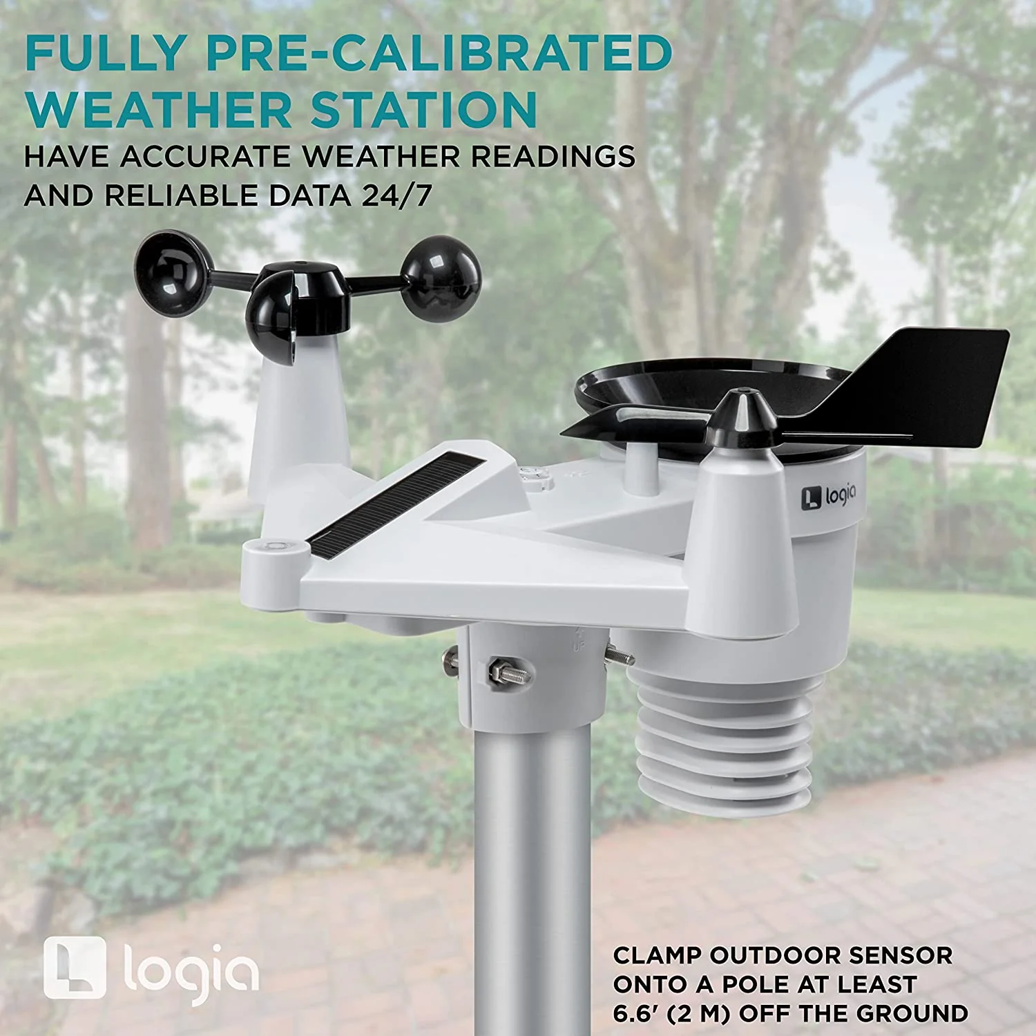 7-in-1 Wireless 4-Day Forecast Weather Station with Wi-Fi® and Solar Panel - Image 9