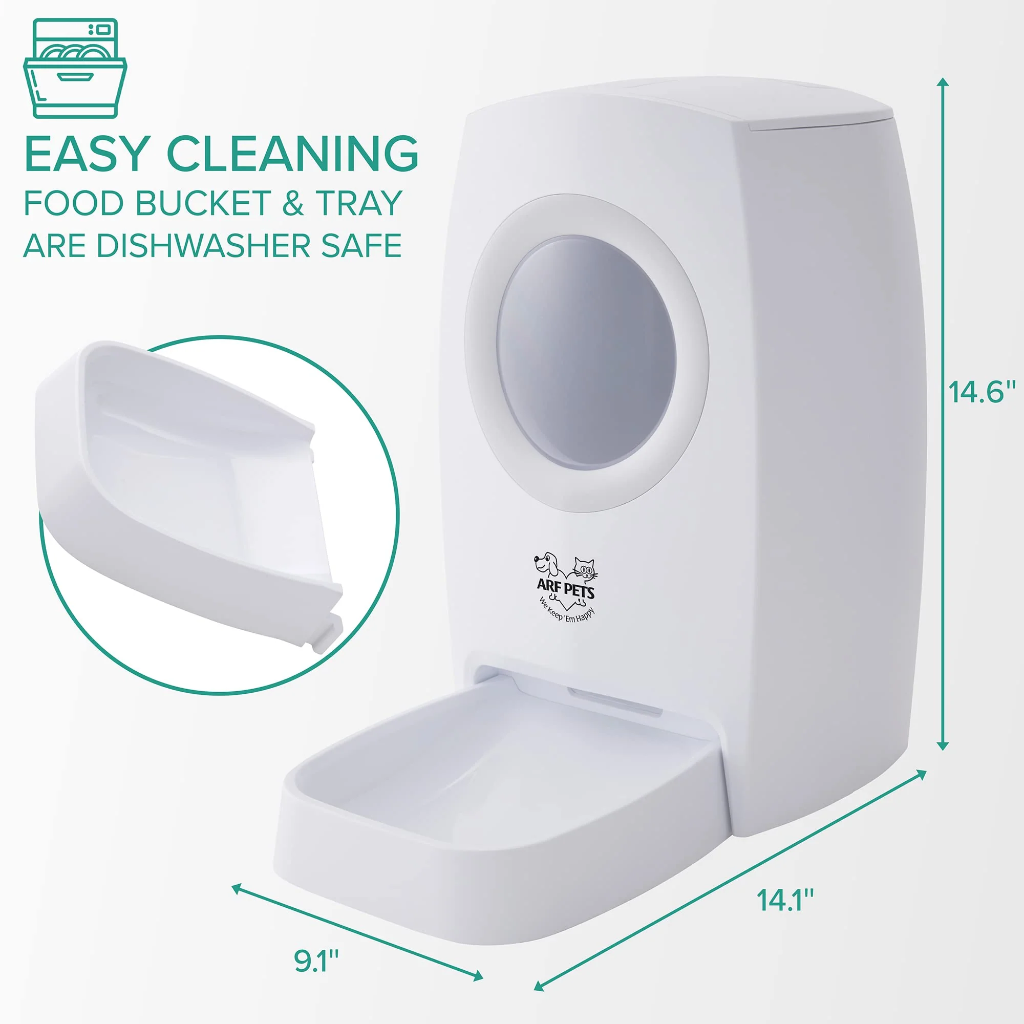 Automatic Pet Feeder, Food Dispenser for Dogs & Cats W/ Voice Recorder - Image 7