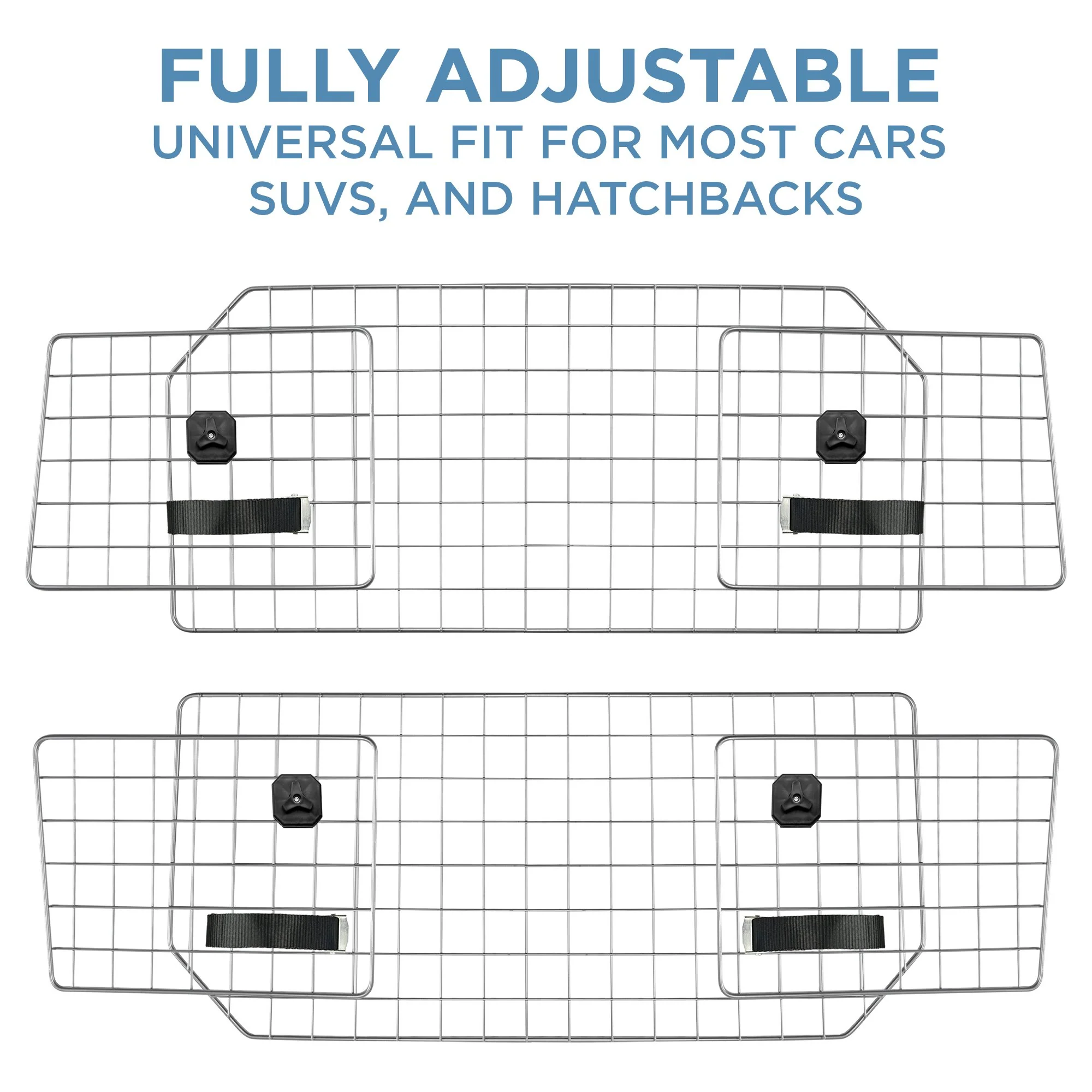 Dog Barrier for SUV, Cars & Vehicles, Heavy-Duty Adjustable Dog Car Barrier - Image 2