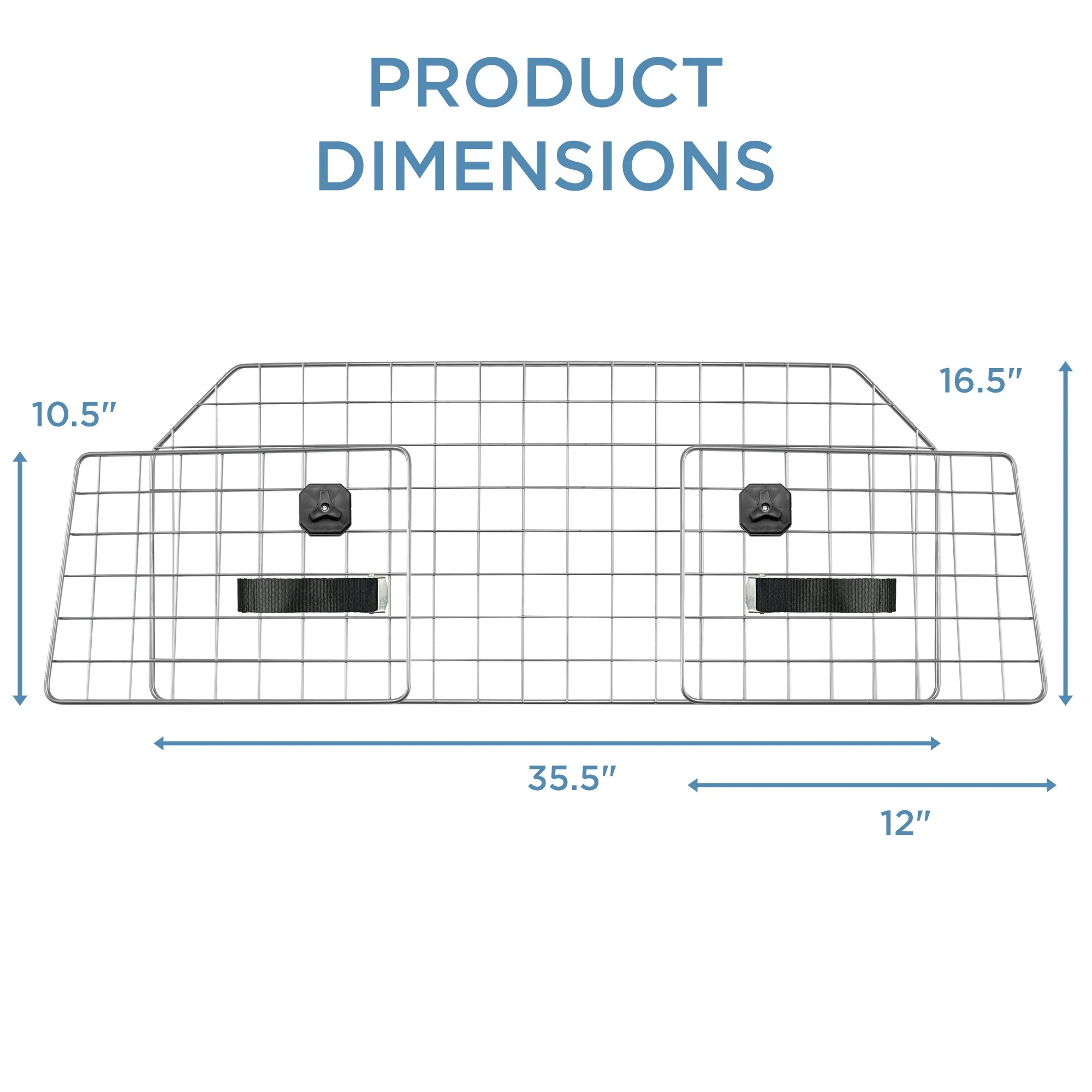 Dog Barrier for SUV, Cars & Vehicles, Heavy-Duty Adjustable Dog Car Barrier - Image 7