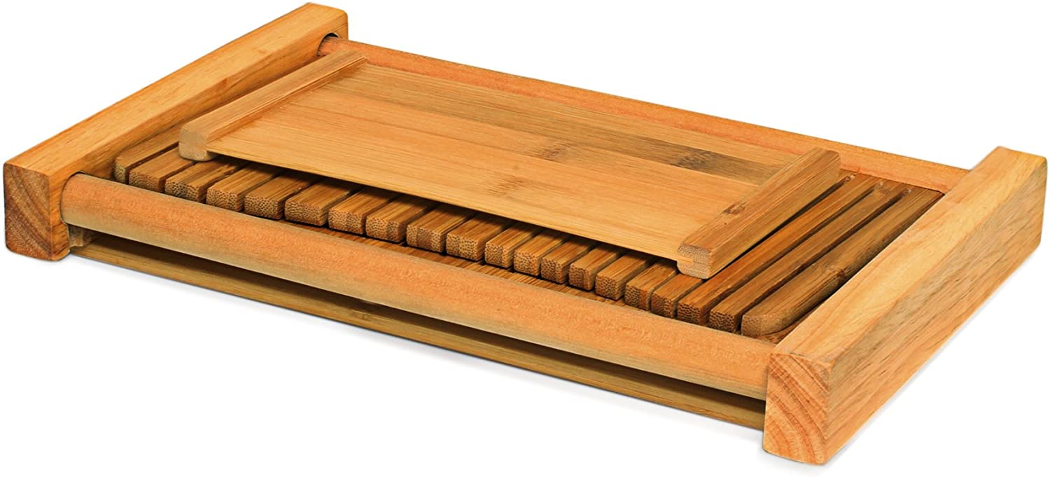Bamboo Wood Bread Slicer for Homemade Bread, Compact & Foldable Bread Cutter - Image 5