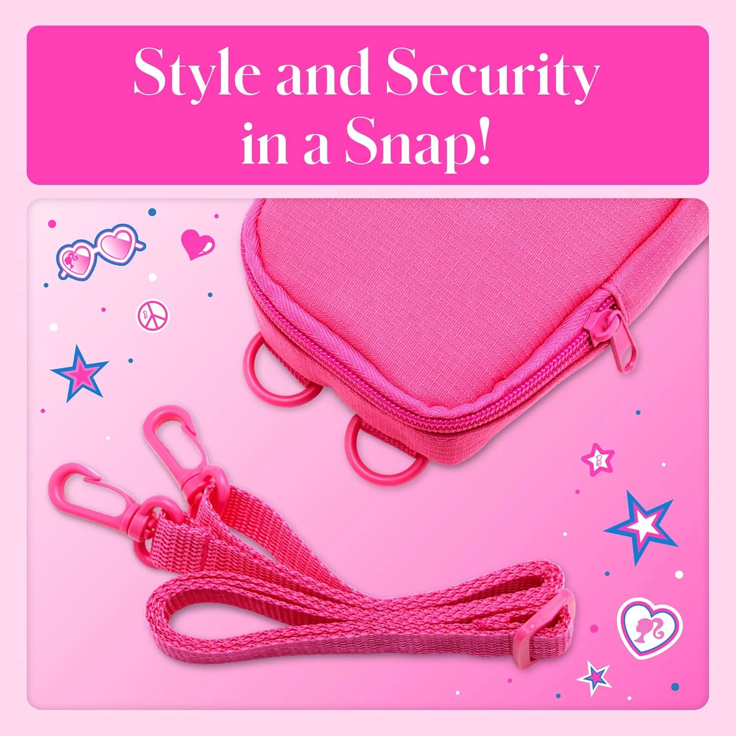 Barbie x Kodak Soft Travel Case with Zipper Closure and Crossbody Shoulder Strap (Case Only) - Image 3