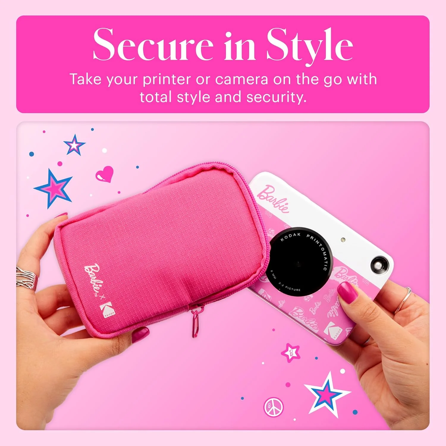 Barbie x Kodak Soft Travel Case with Zipper Closure and Crossbody Shoulder Strap (Case Only) - Image 4