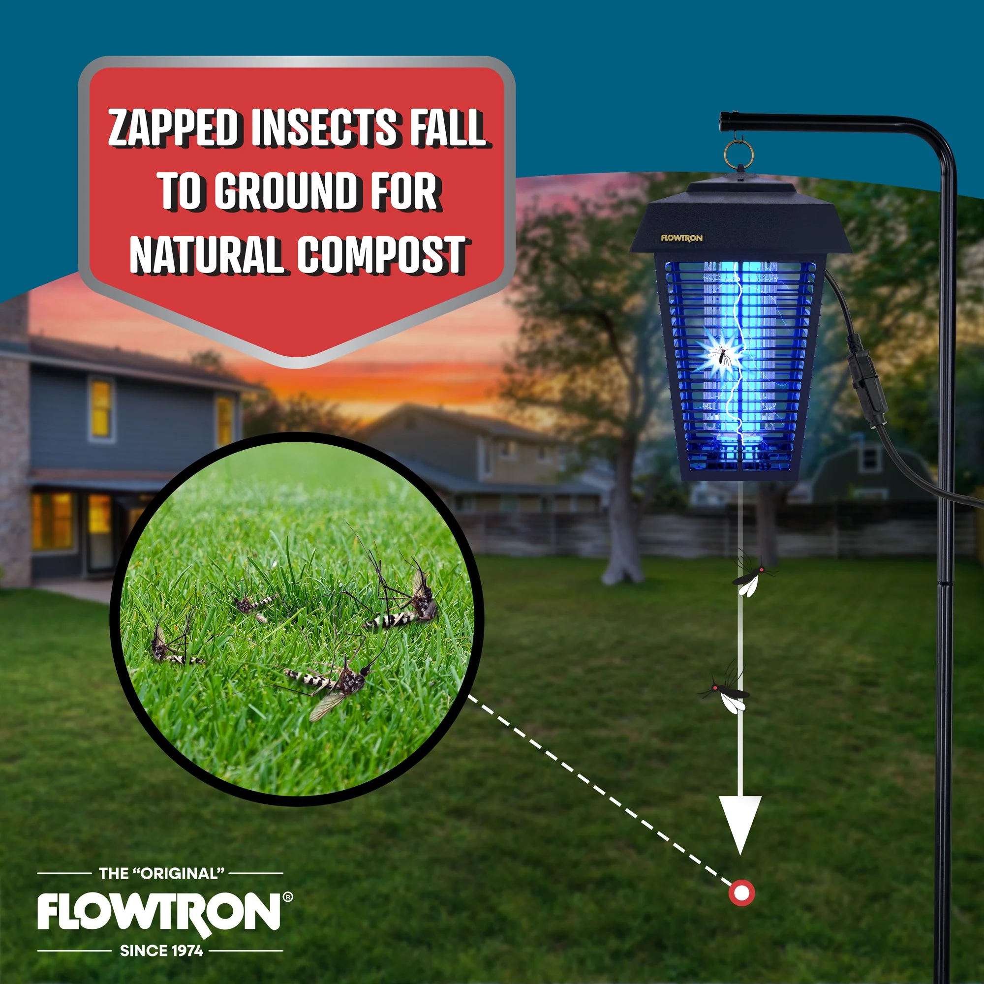 Flowtron 80W Outdoor Bug Zapper, 1.5 Acre coverage - Image 7