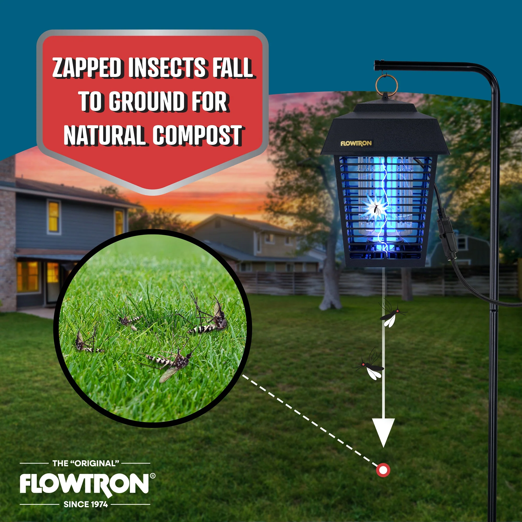 Flowtron 15W Outdoor Bug Zapper, 1/2 Acre coverage - Image 5