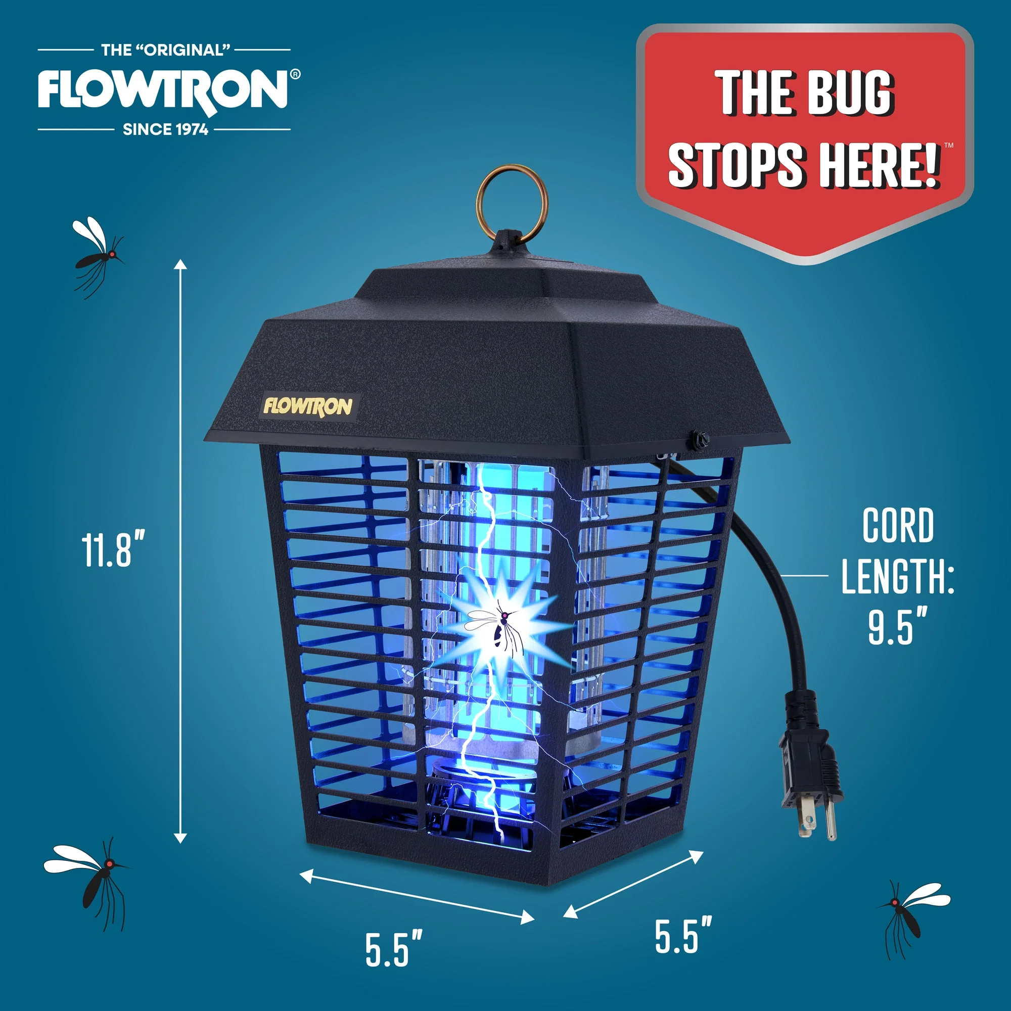 Flowtron 15W Outdoor Bug Zapper, 1/2 Acre coverage - Image 8