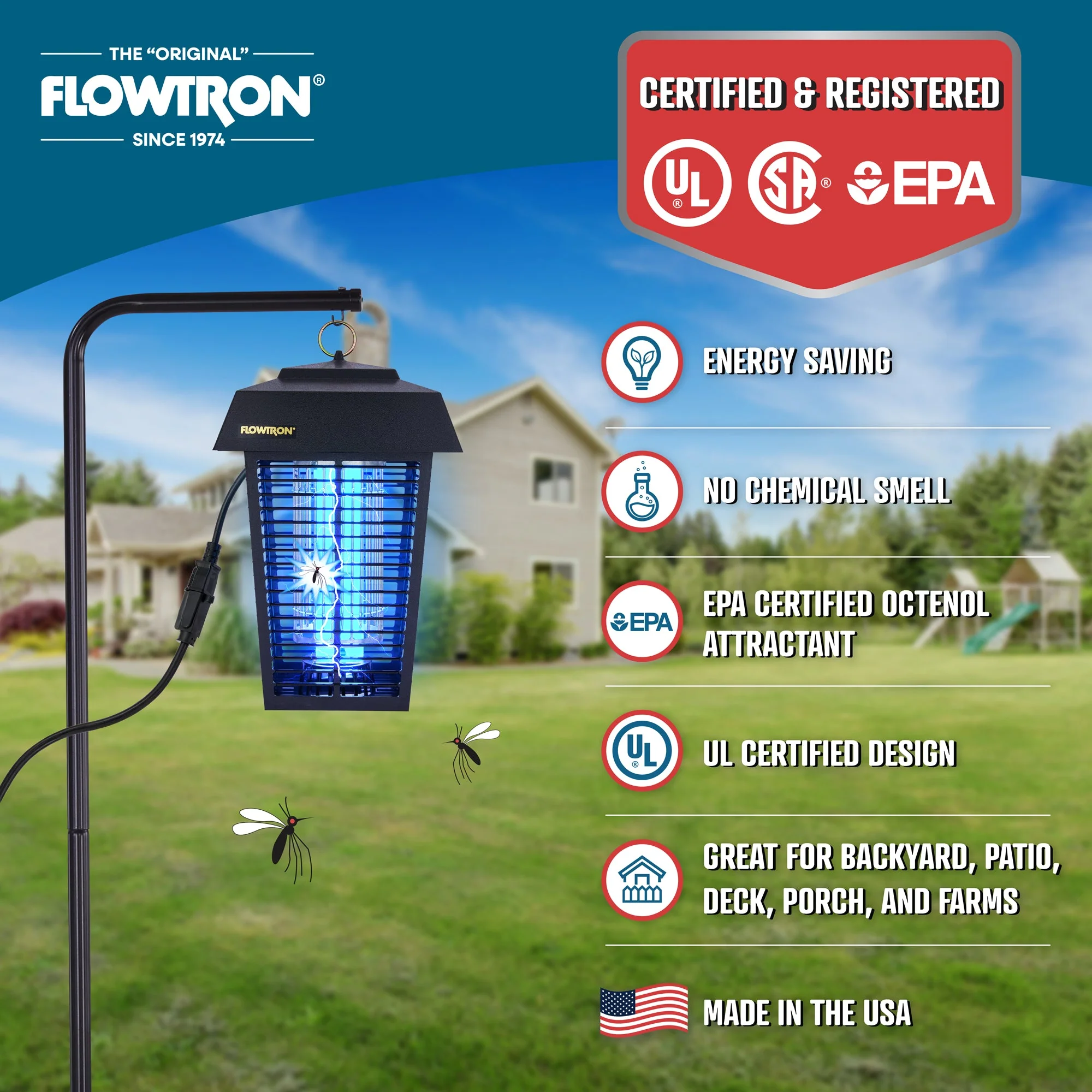 Flowtron 40W Outdoor Bug Zapper, 1 acre coverage - Image 6