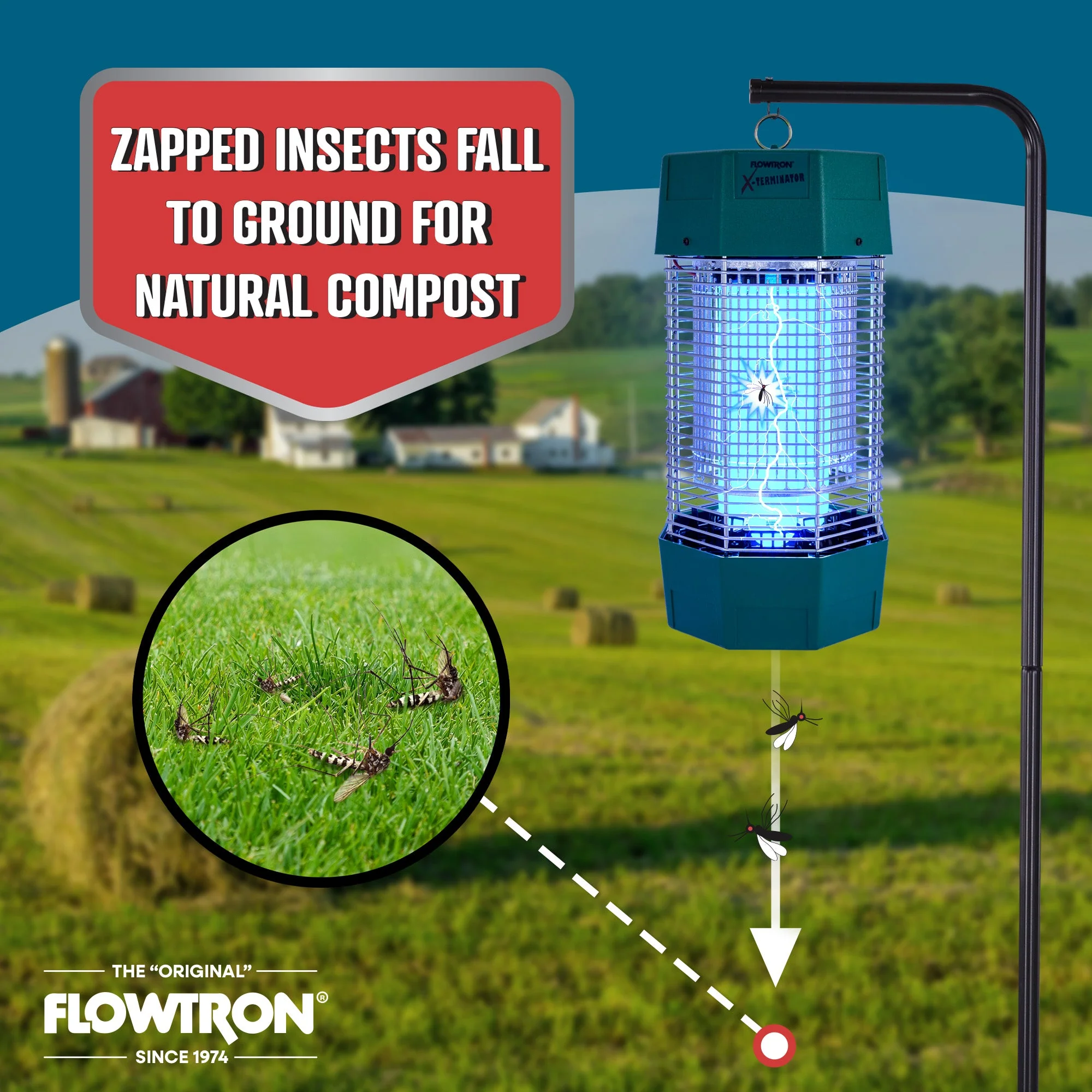 Flowtron 120W Outdoor Bug Zapper, 2 Acre coverage - Image 6