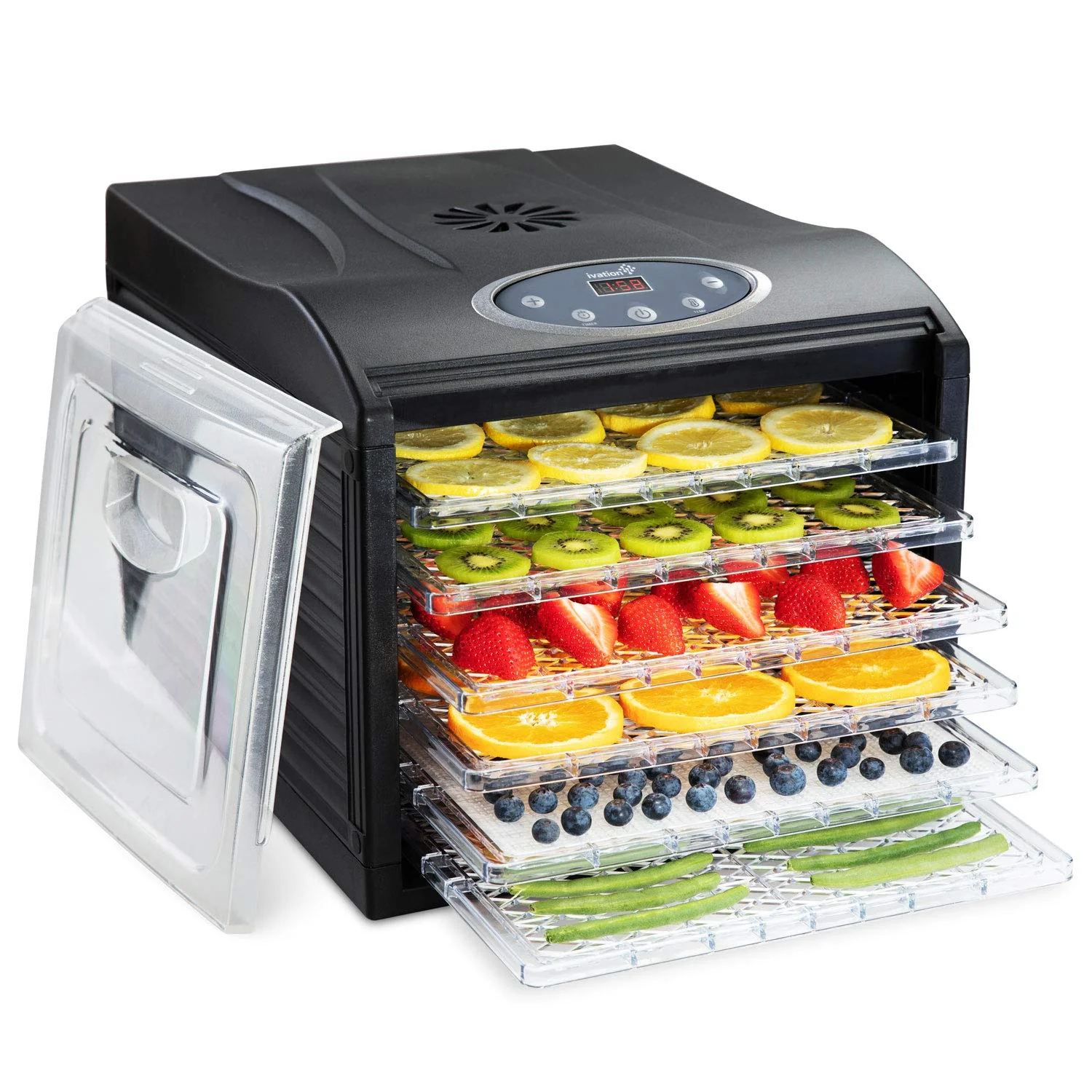 6 Tray Digital Food Dehydrator, Dehydrator Machine with Temperature Settings and Shutoff Timer