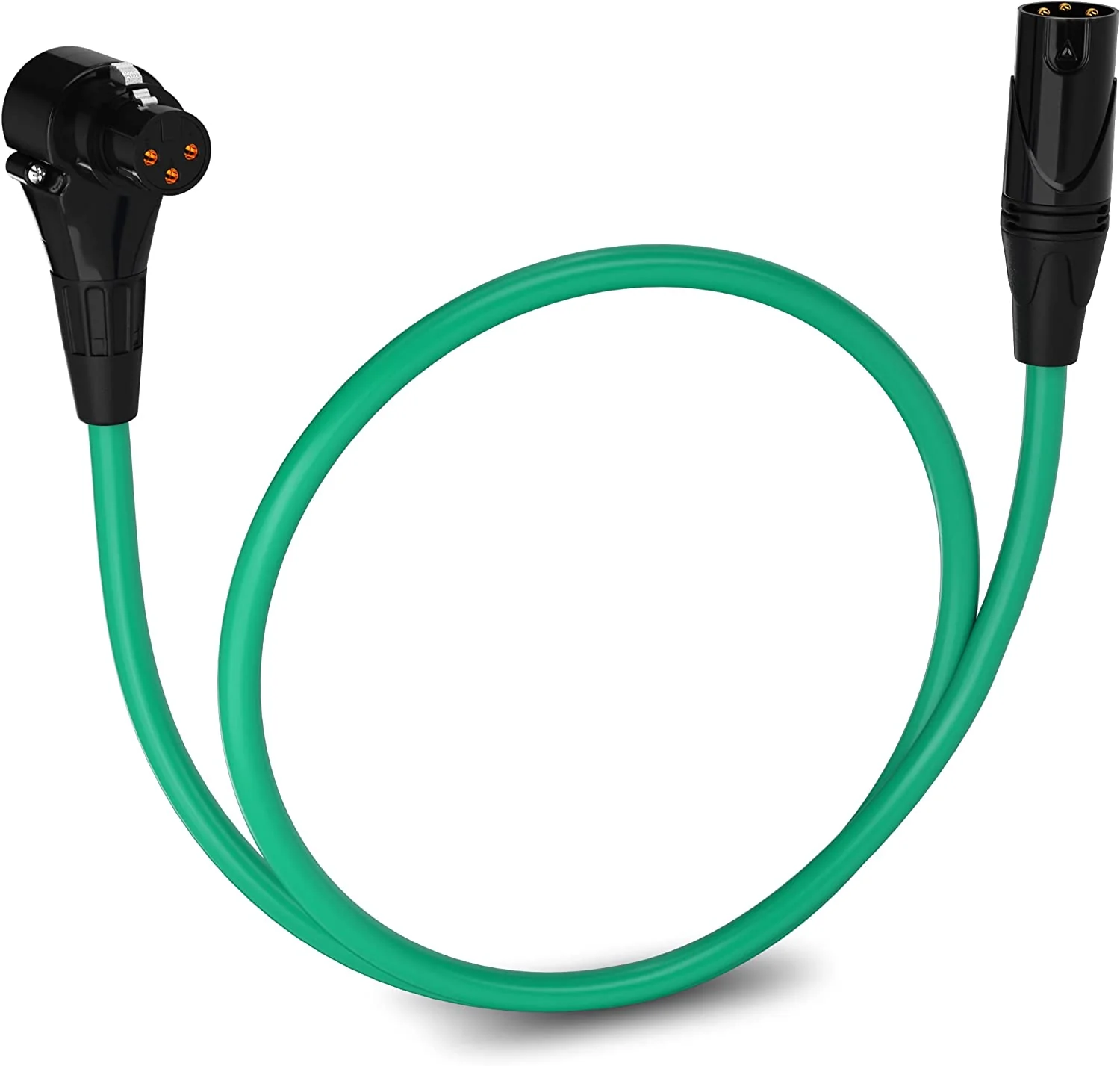 Microphone XLR Angled Female Cable, 3 Pin Mic Cable for Pro Audio Interface, 1.5 feet - Image 4