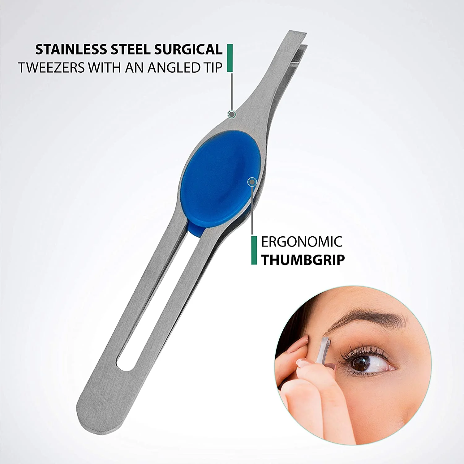 Makeup Mirror 8" Suction Cup 10X Magnifying Mirror w/Precision Tweezers - Image 10