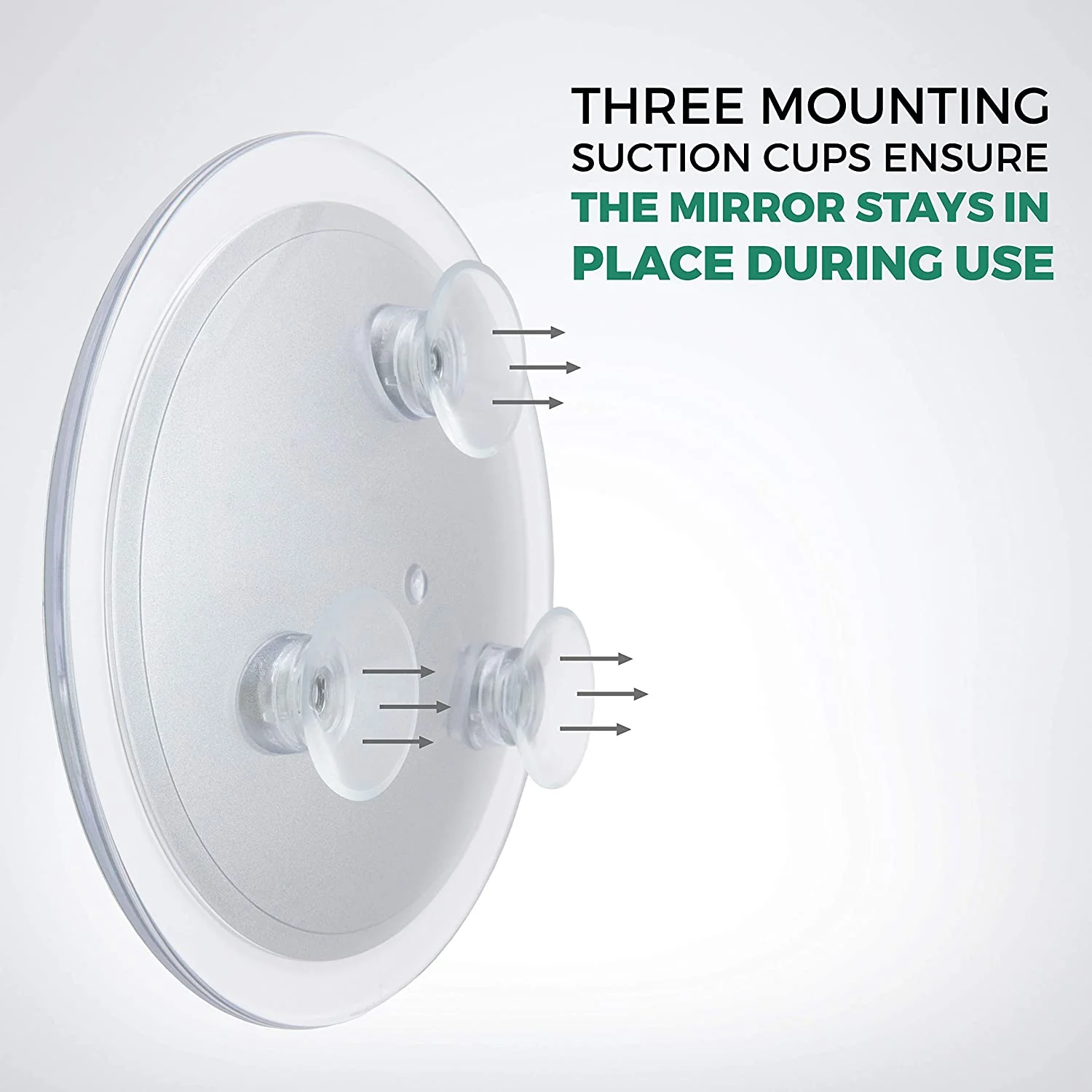 Makeup Mirror 8" Suction Cup 10X Magnifying Mirror w/Precision Tweezers - Image 6