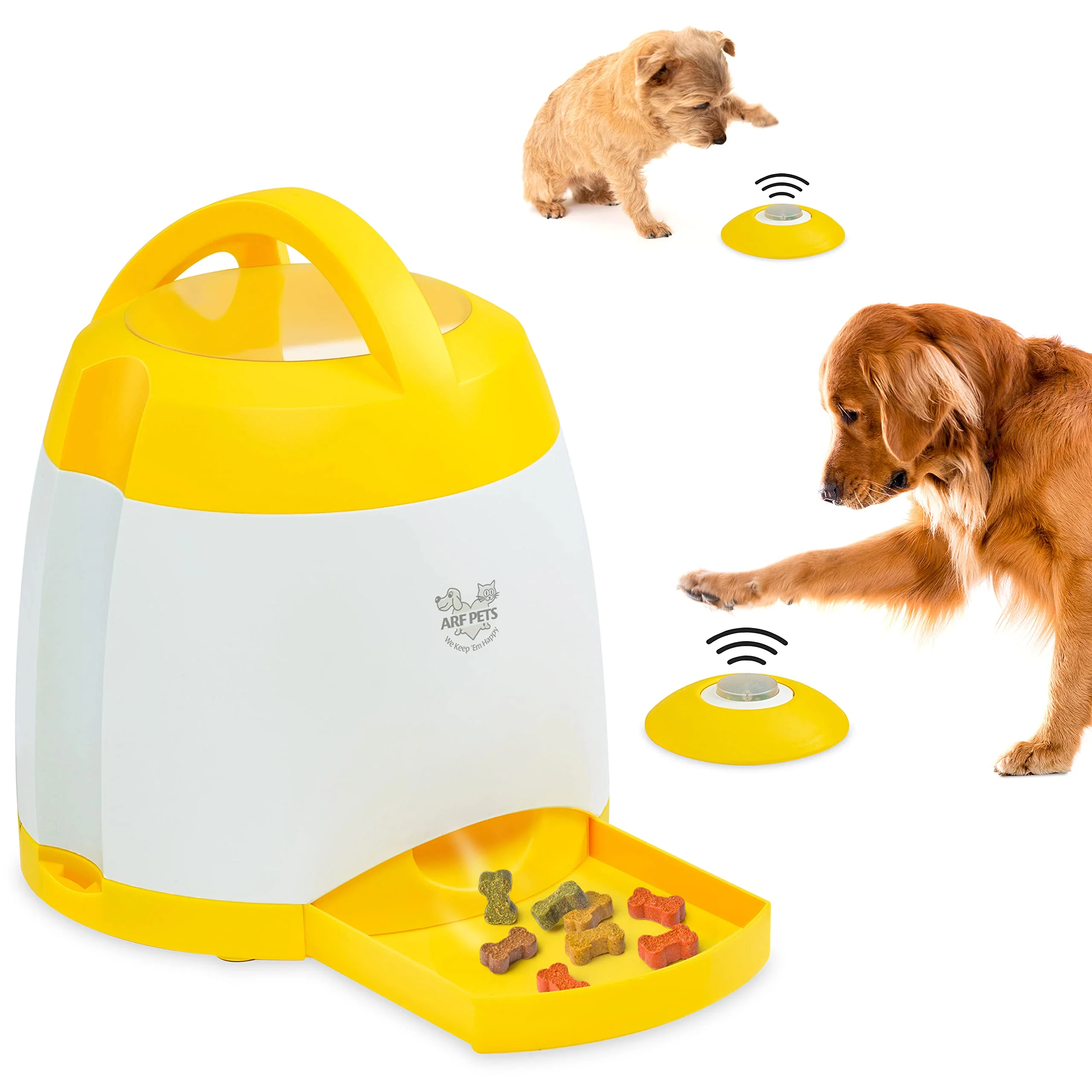 Arf Pets Dog Treat Dispenser with Button – Dog Memory Training Toy Promotes Exercise - 2 Buttons - Image 9
