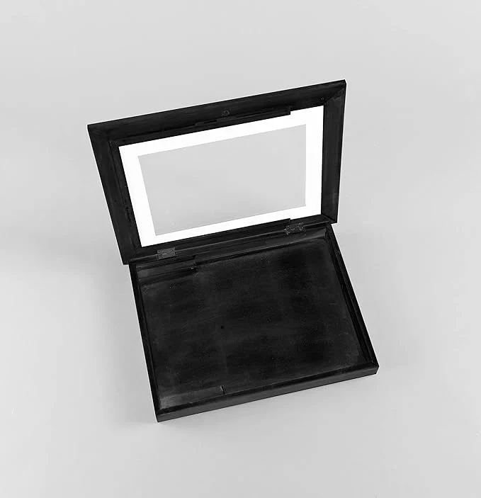 Skymall Easy Change Artwork Frame - Black - Fits 8.5" x 11" Artwork. Frame Measures 13.5" x 11" x 1 3/4"