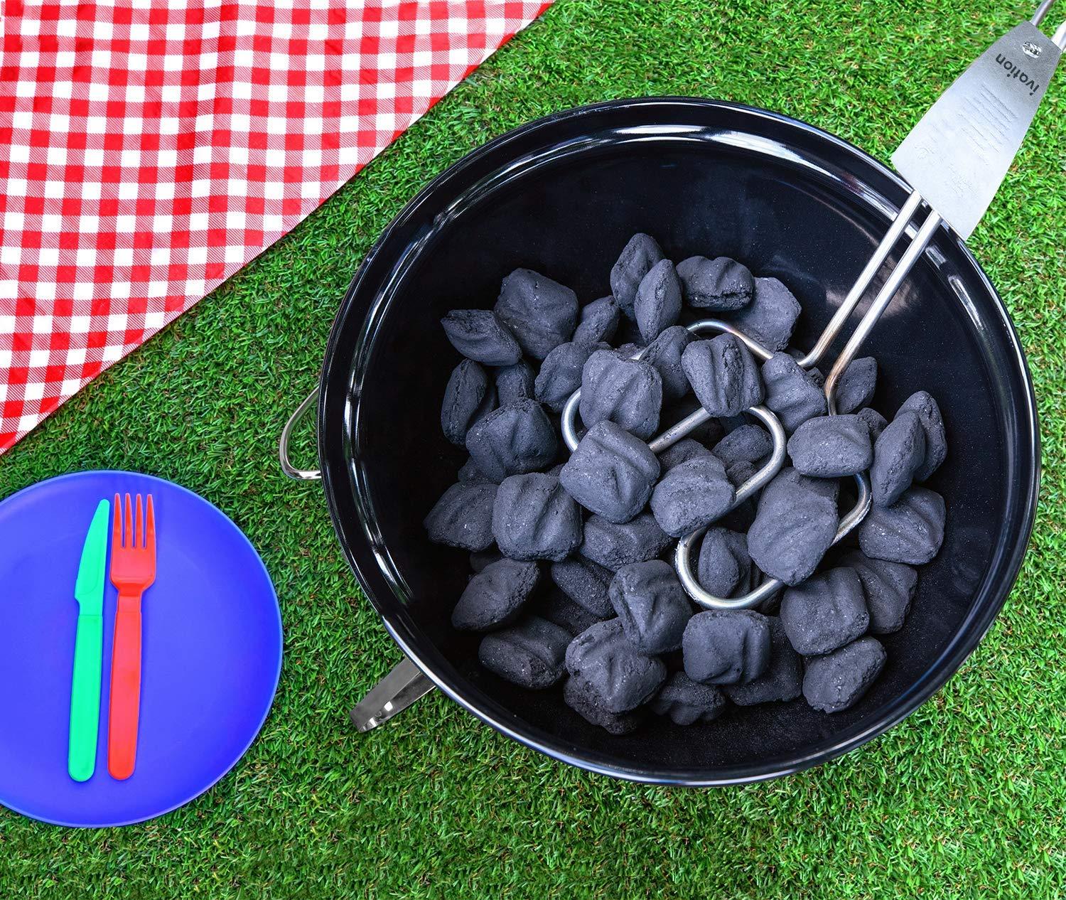 Ivation Premium 500W Electric Charcoal Starter, Double-Ring Charcoal Grill Starter - Image 3