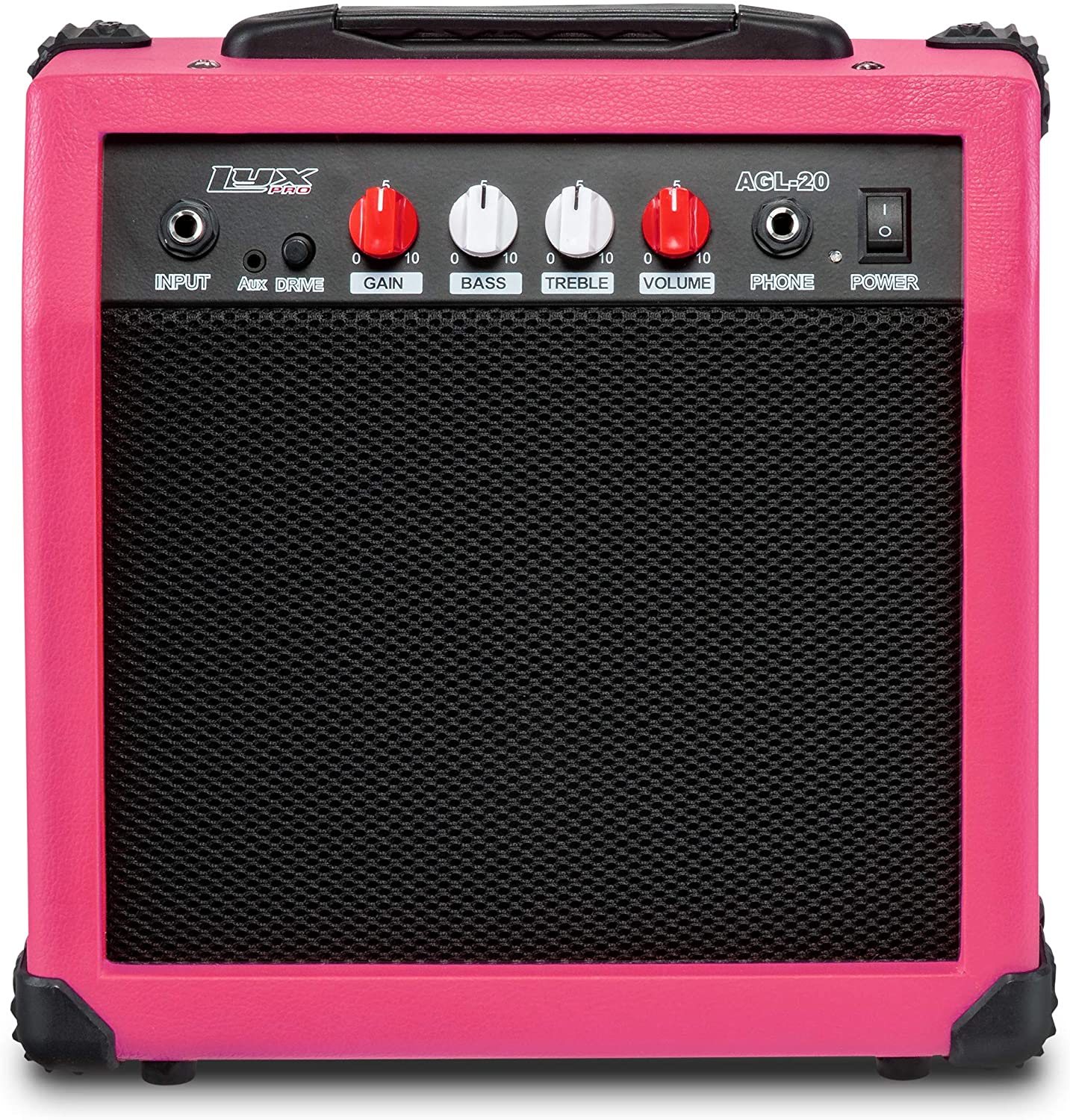 Electric Guitar Amp 20 Watt Amplifier Built In Speaker Headphone Jack And Aux Input Includes Gain Bass Treble Volume And Grind - Image 24