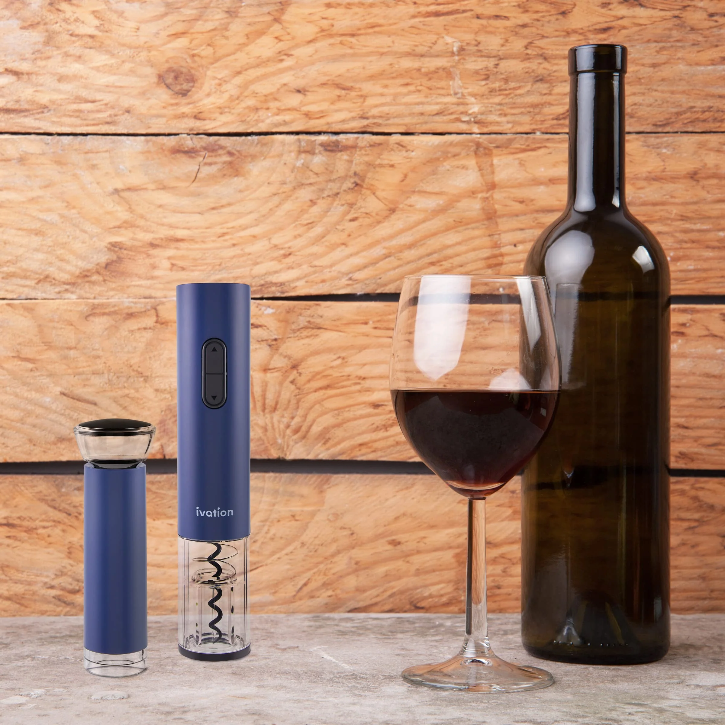 Ivation All-in-One Wine Gift Set - Wine Accessory Kit with Automatic Electric Bottle Opener & More - Image 9