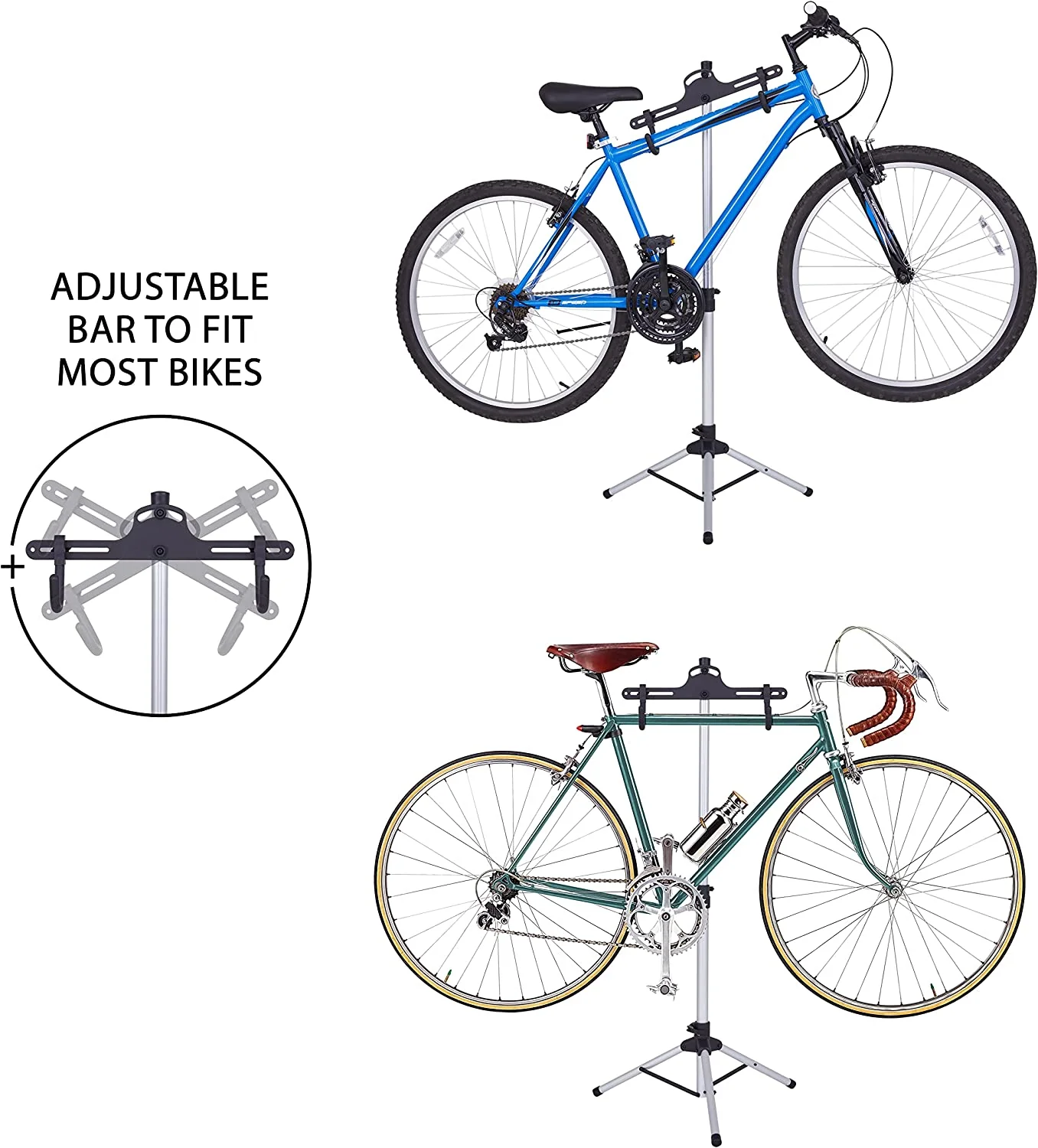 Freestanding & Foldable Design, Adjustable Bike Storage Rack - Image 5