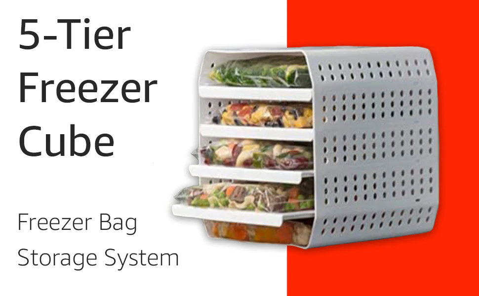 Freezer Cube 5 Tier Zip Lock Freezer Bag Storage System - Image 4