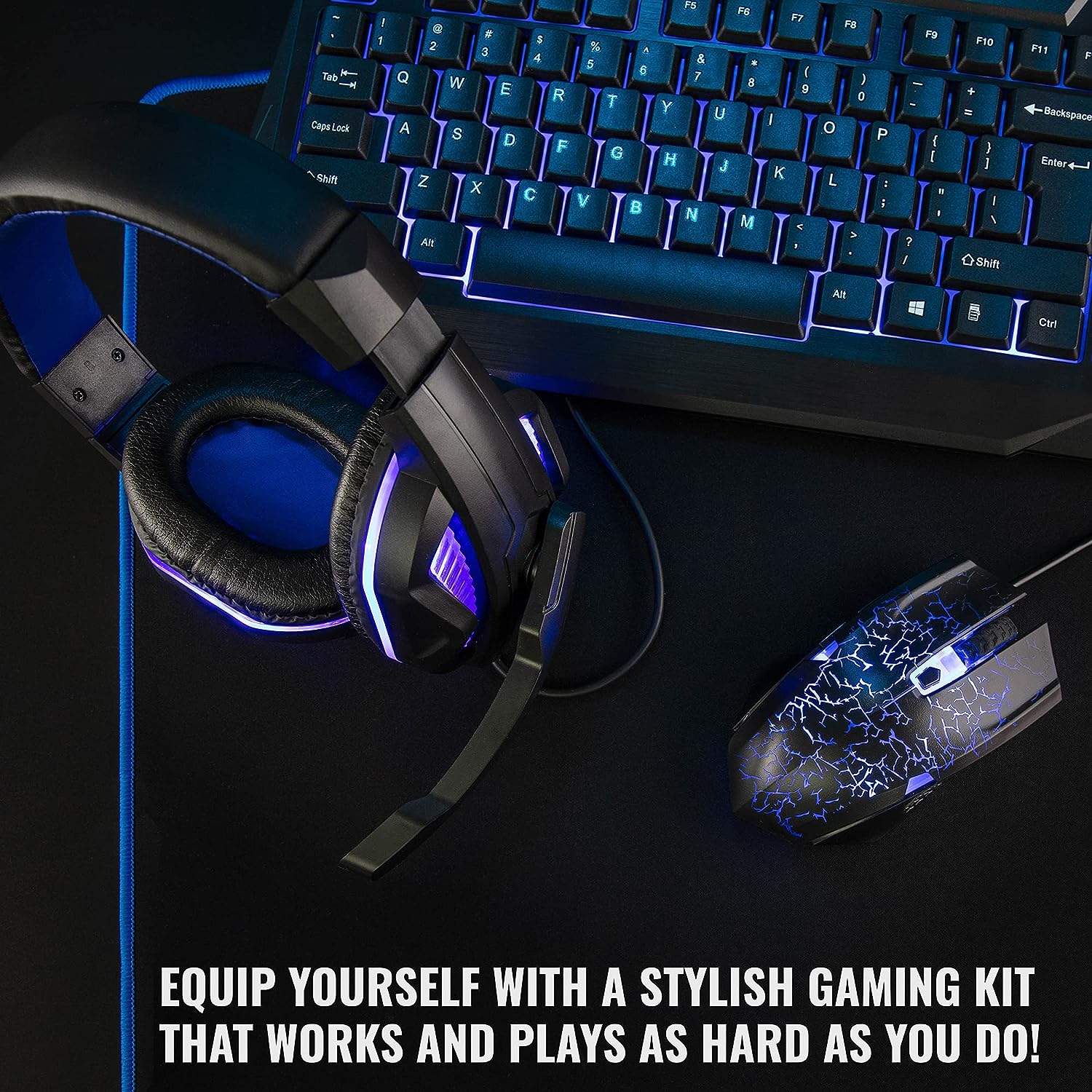Ritz Gear Gaming PC Bundle, 4-in-1 LED Gaming PC Kit with Keyboard, Mouse, Mouse Pad & Headset - Image 5