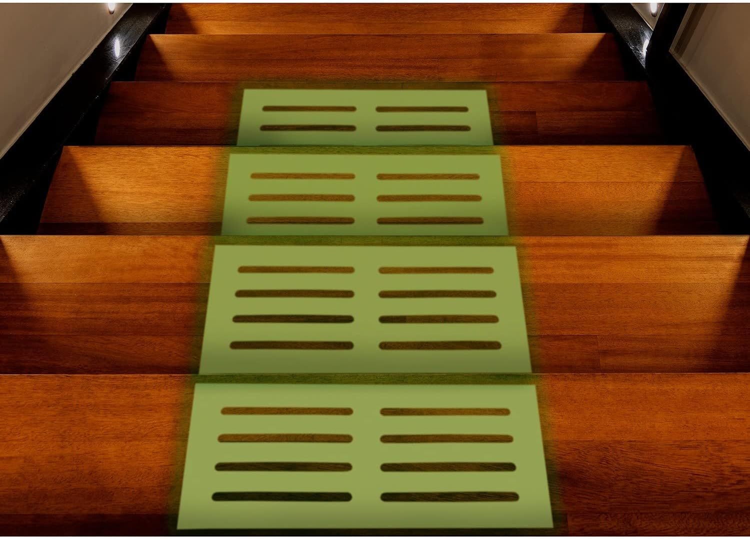 Skymall Glow-in-the-Dark Stair Treads Set of 4 - Image 5