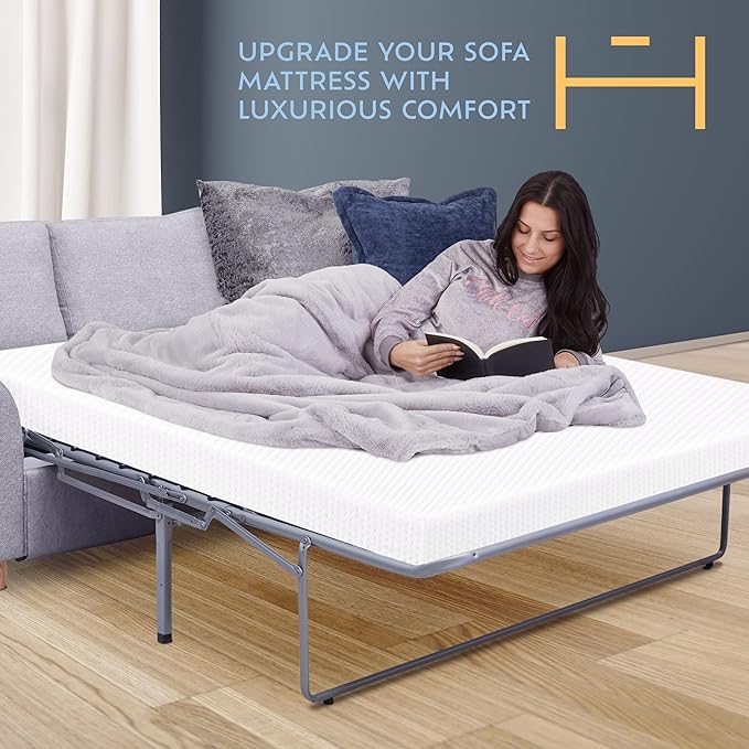 Heyward Sofa Bed Mattress Replacement for Queen Size Sleeper Sofa Mattress with Non-Slip Base - Image 3