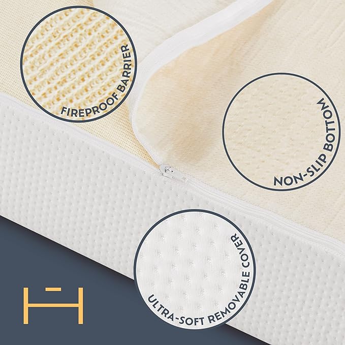 Heyward Sofa Bed Mattress Replacement for Queen Size Sleeper Sofa Mattress with Non-Slip Base - Image 6