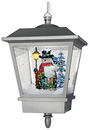 Holiday LED Lighted Musical Snowman Lantern - Image 2